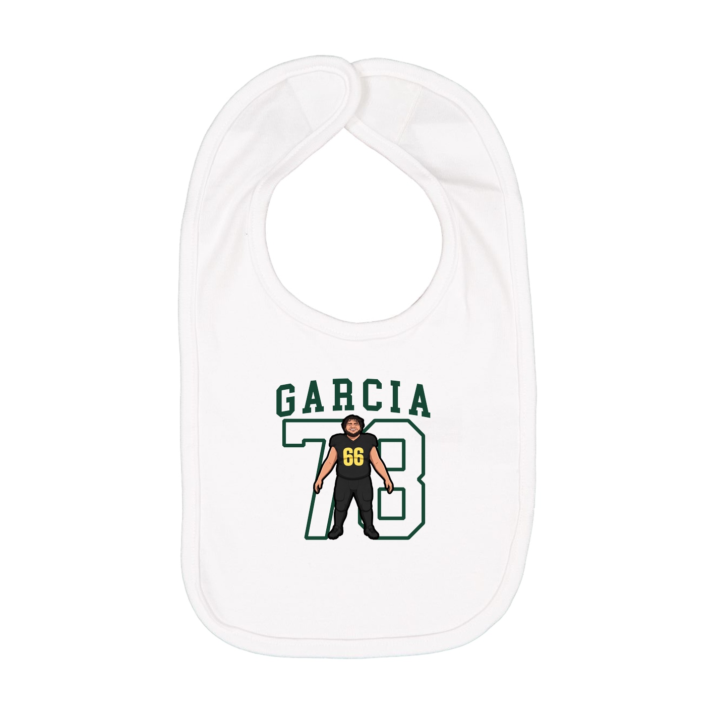 Infant Bib — Shirsey in White