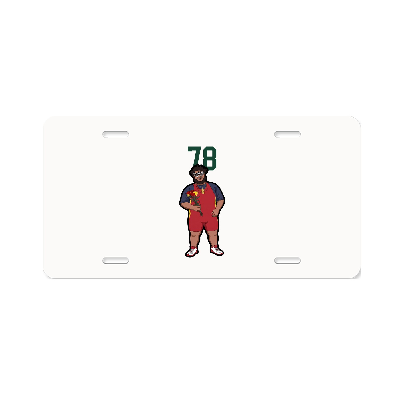 License Plate — Number Top in Classic