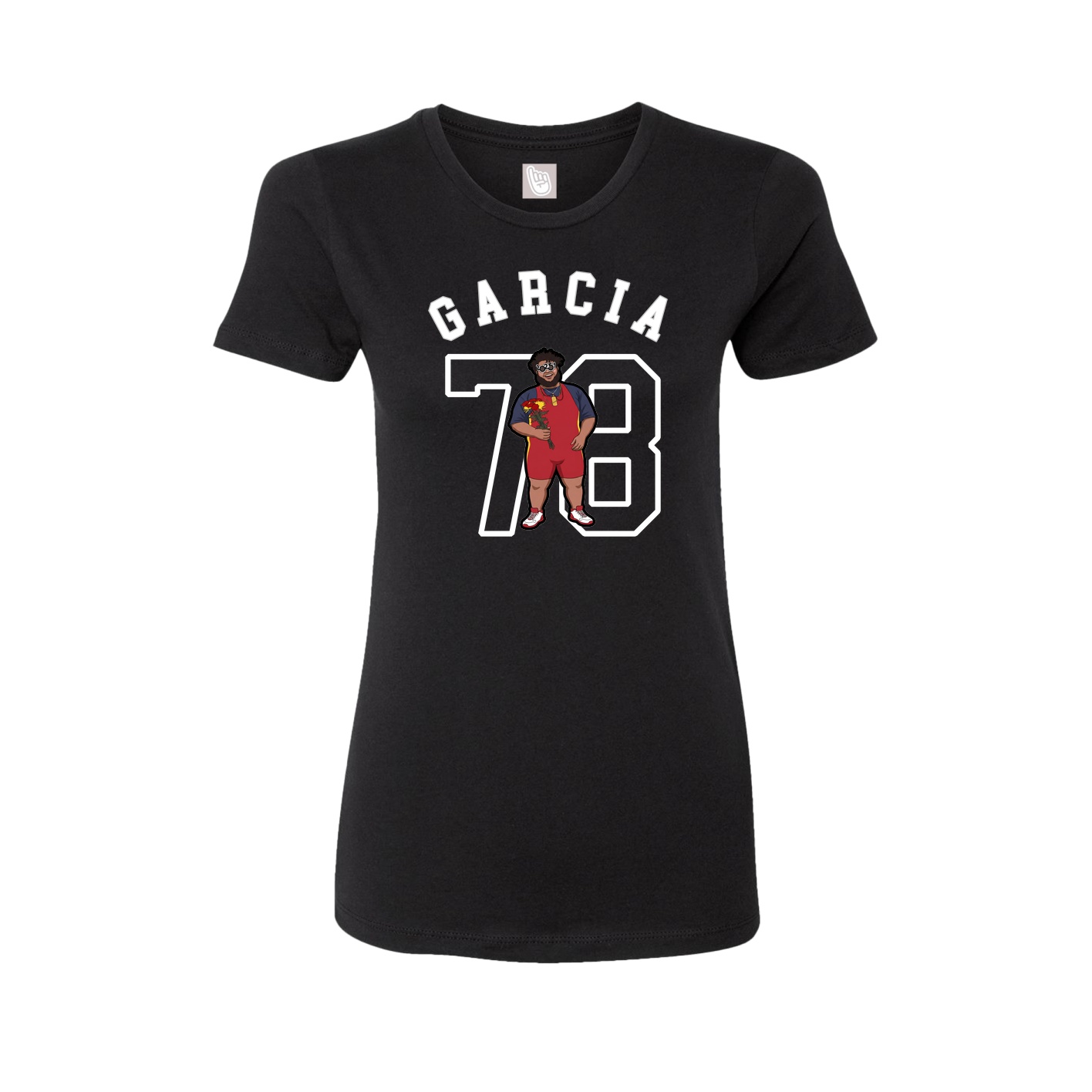 Fitted Women's Tee — Shirsey Arch in Black