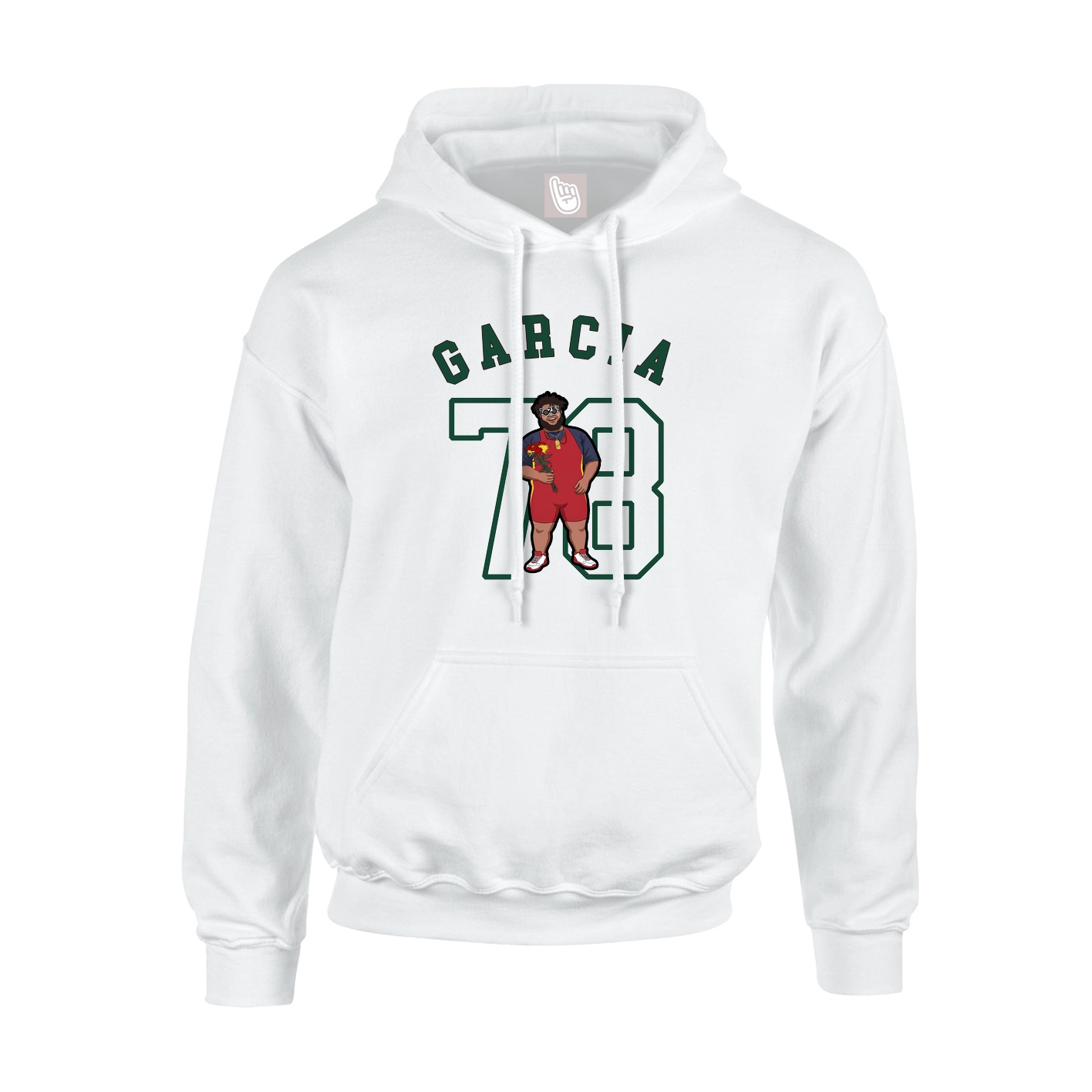 Youth Hoodie — Shirsey Arch in White