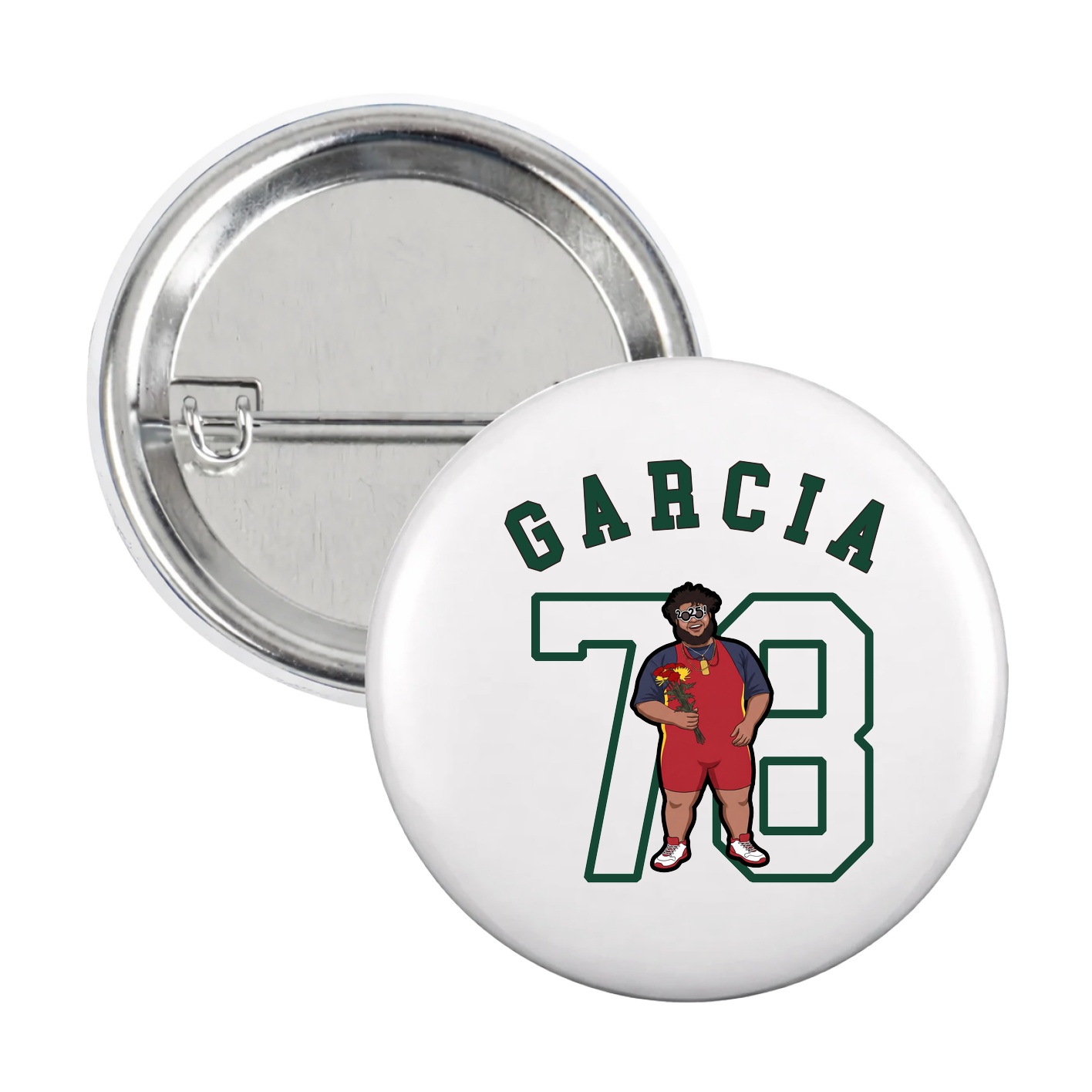 Game Day Button — Shirsey Arch in White