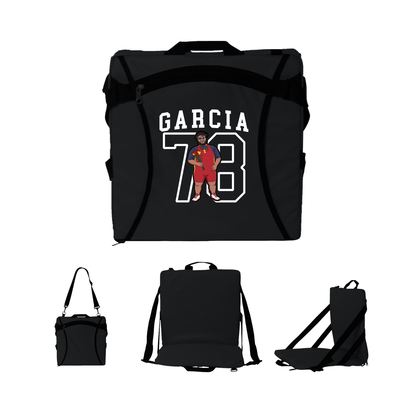 Folding Stadium Seat — Shirsey in Black