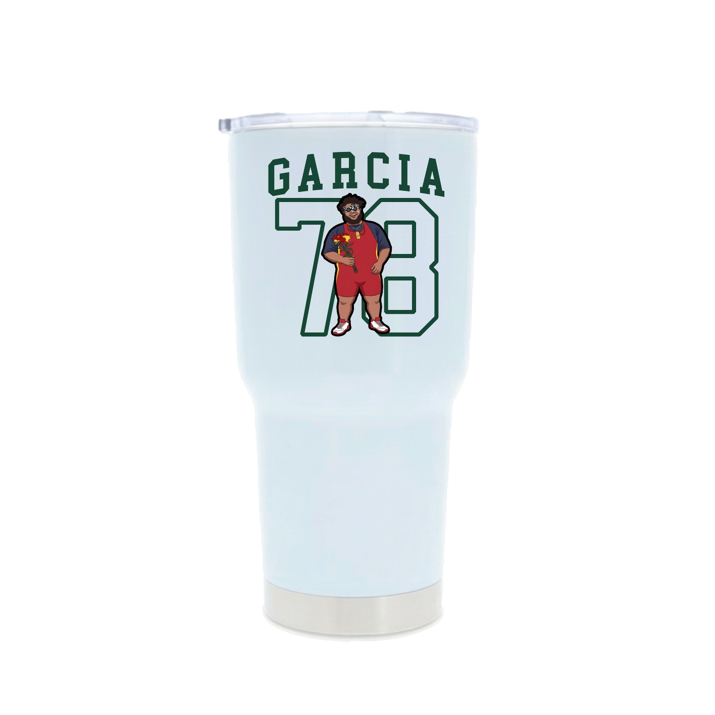 30oz Stainless Steel Tumbler — Shirsey in White