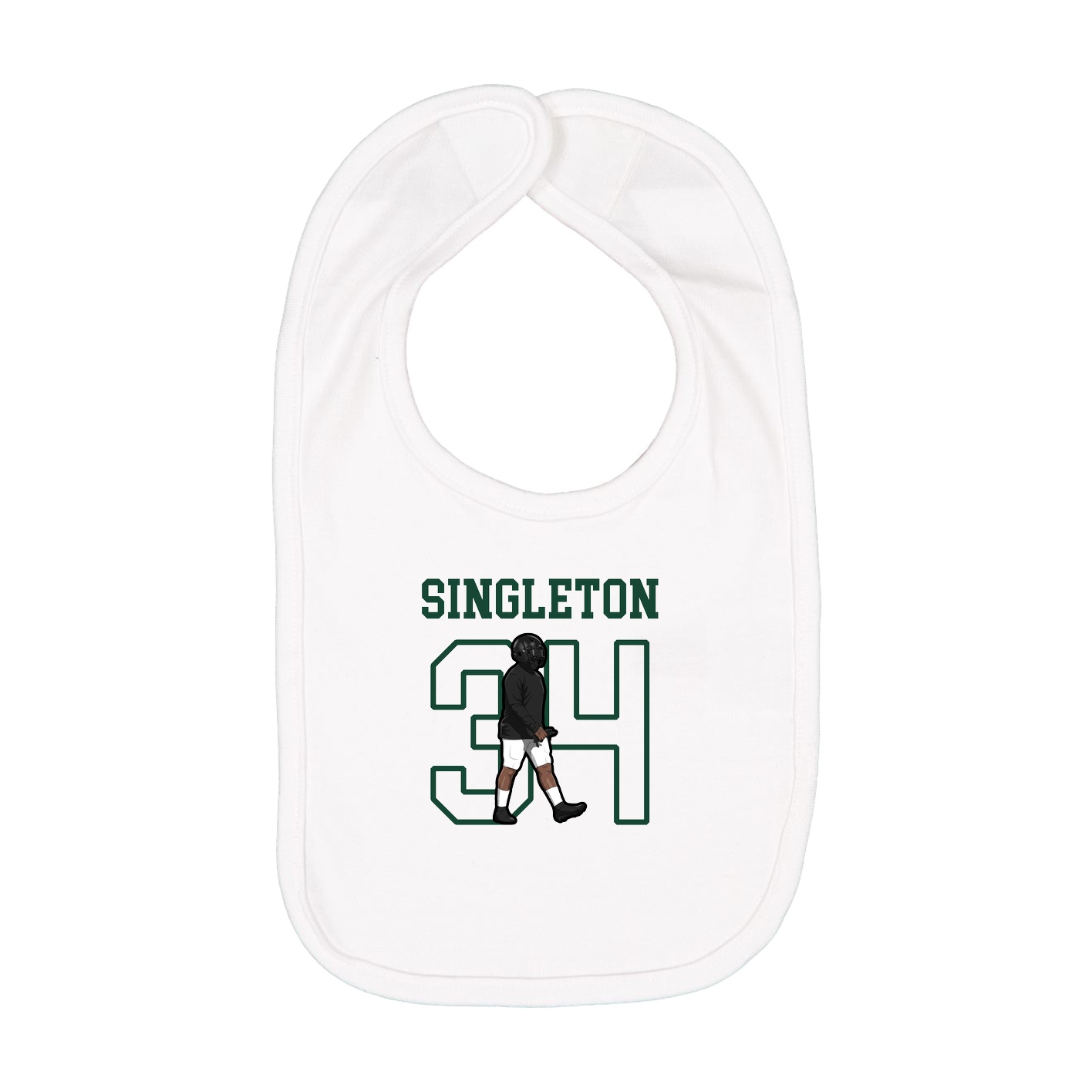Infant Bib — Shirsey in White