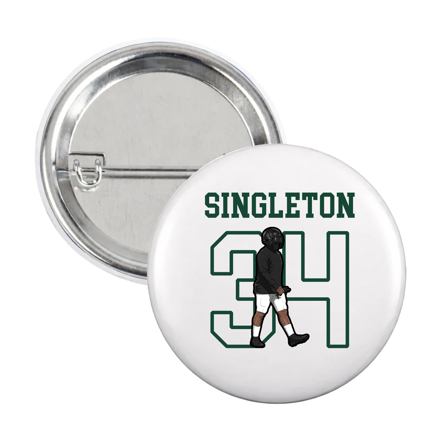 Game Day Button — Shirsey in White
