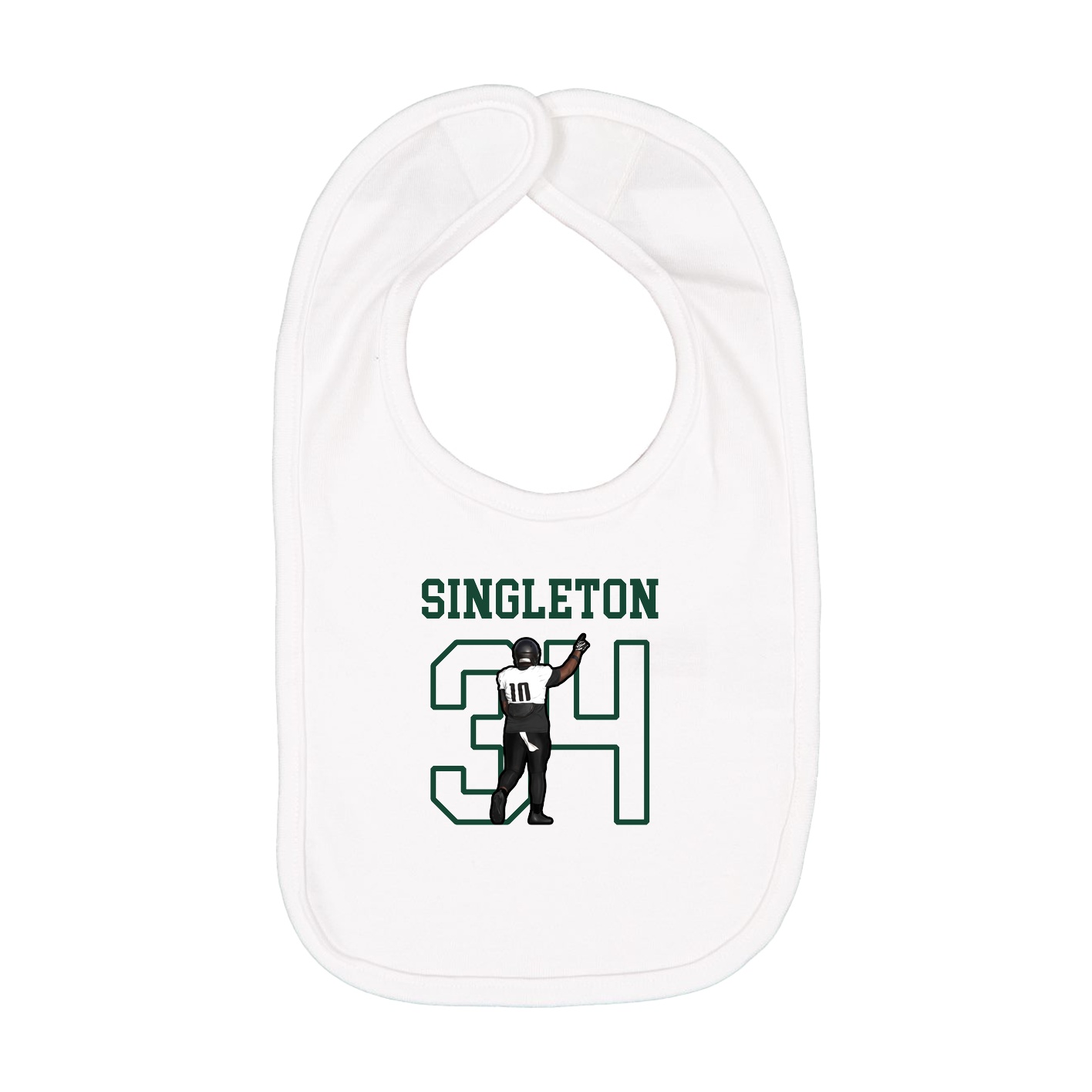 Infant Bib — Shirsey in White