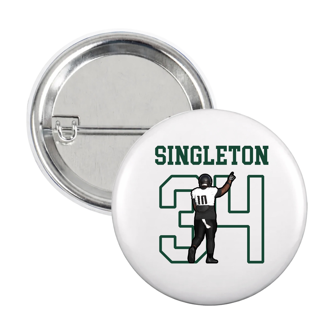 Game Day Button — Shirsey in White