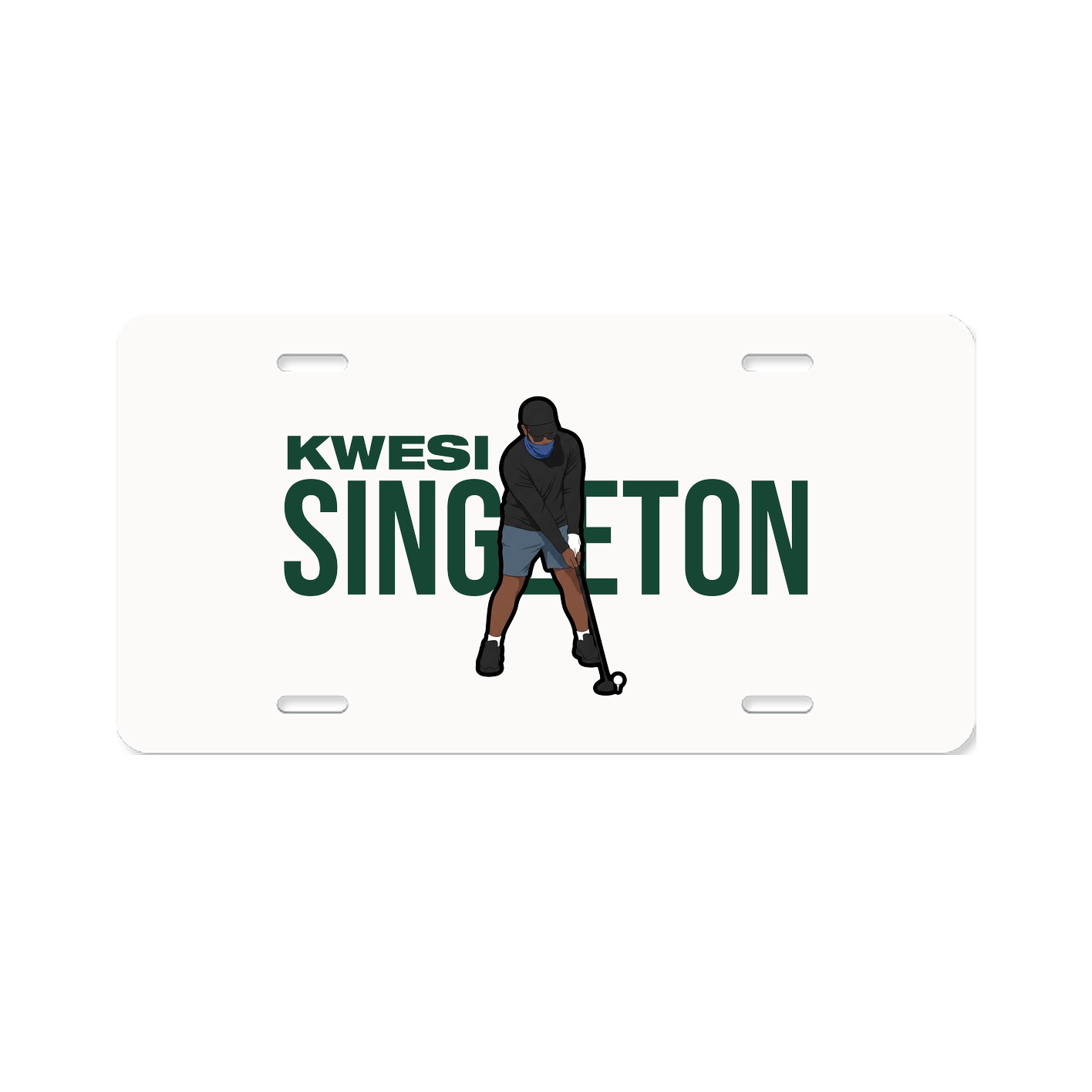 License Plate — Player Name in Classic