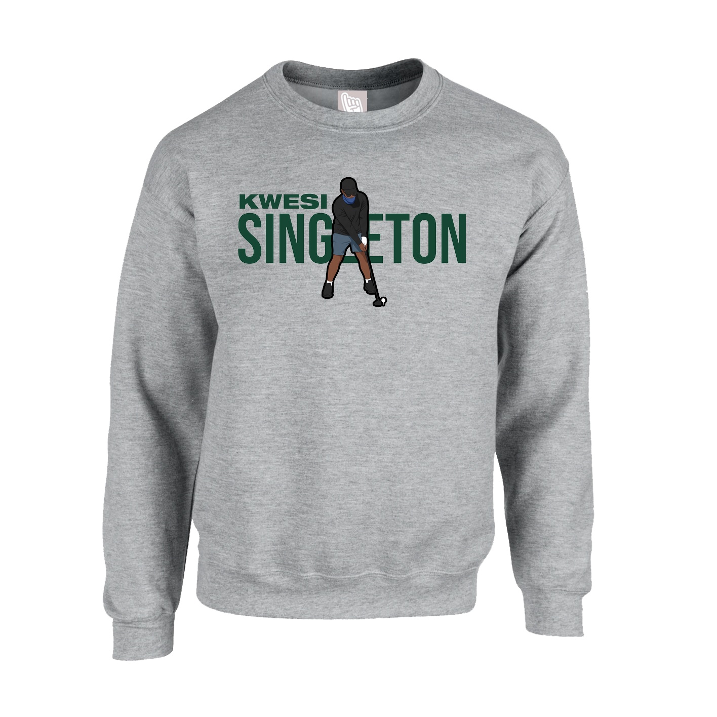 Fleece Crew — Player Name in Grey