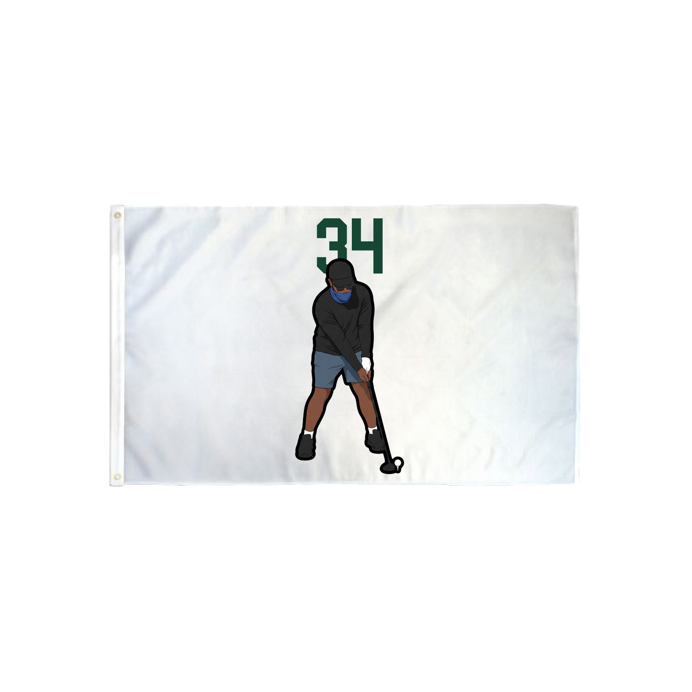 3x5 Flag — Number Top in Classic