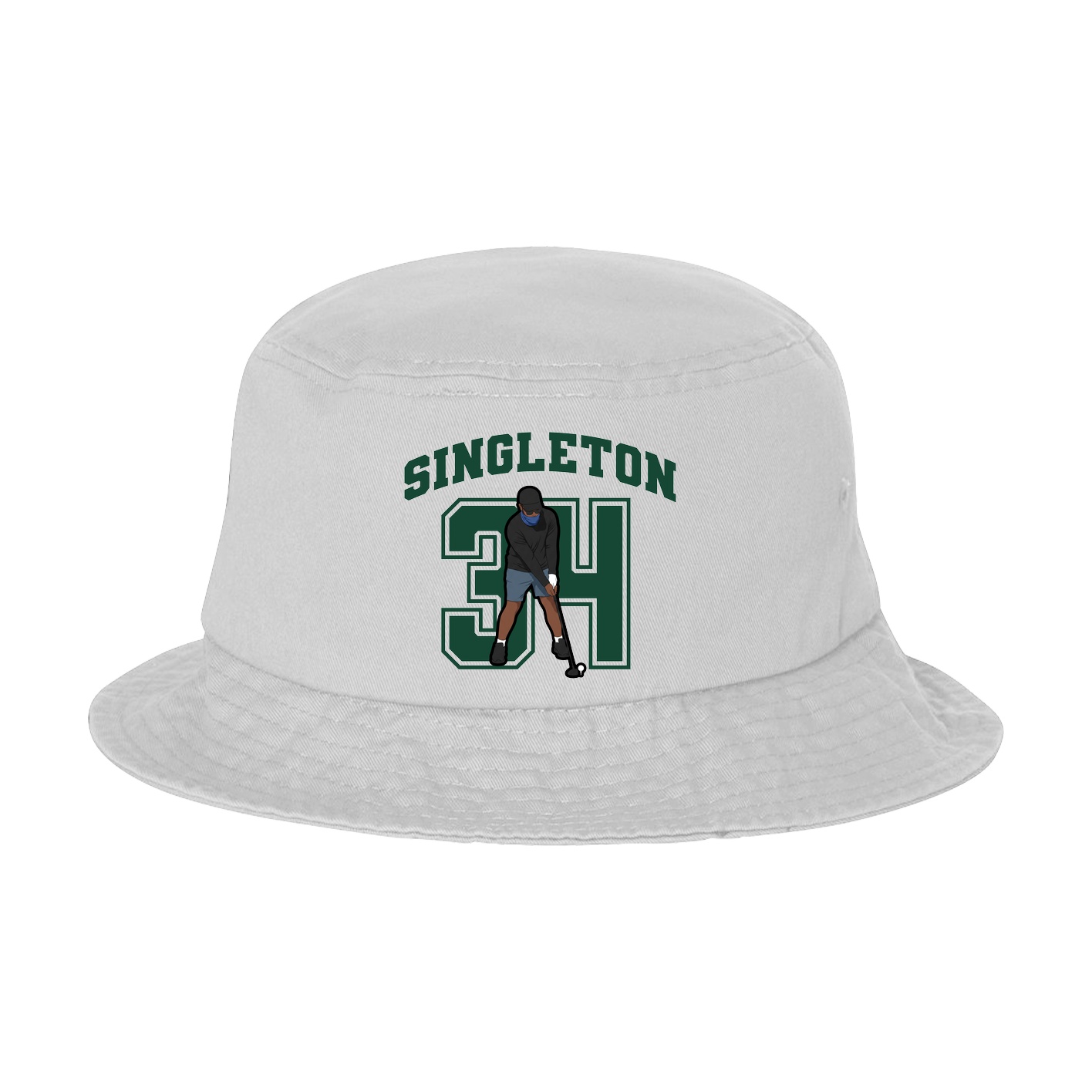 Bucket Cap — Number in White