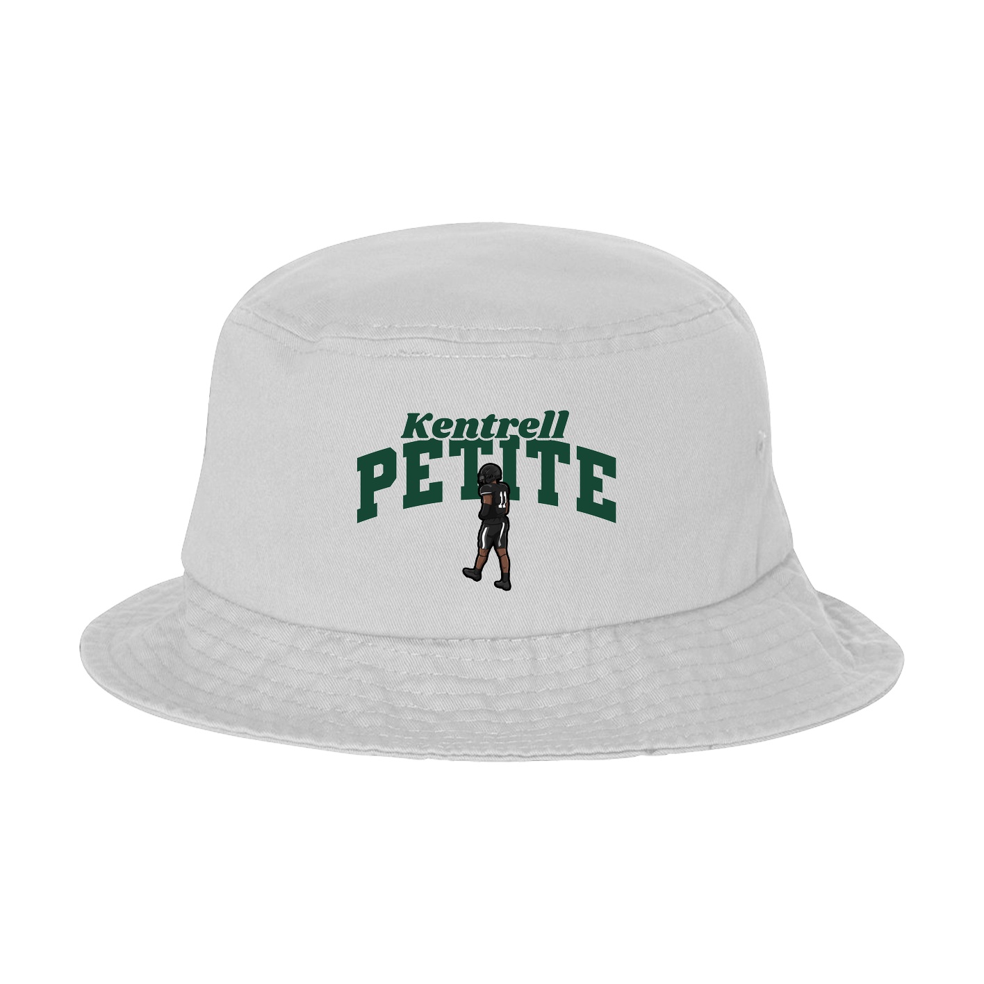 Bucket Cap — Signature Arch in White