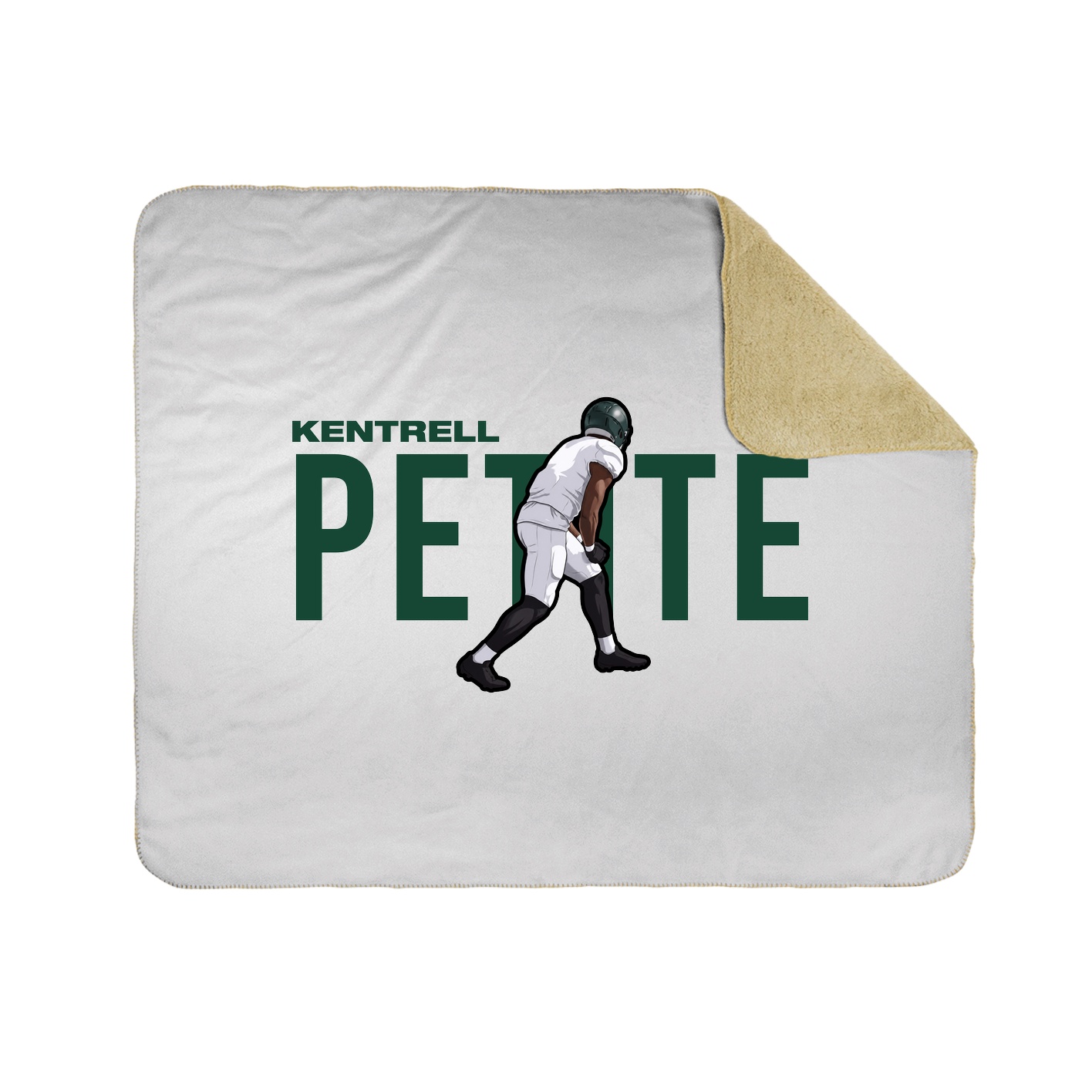Throw Blanket — Player Name in White