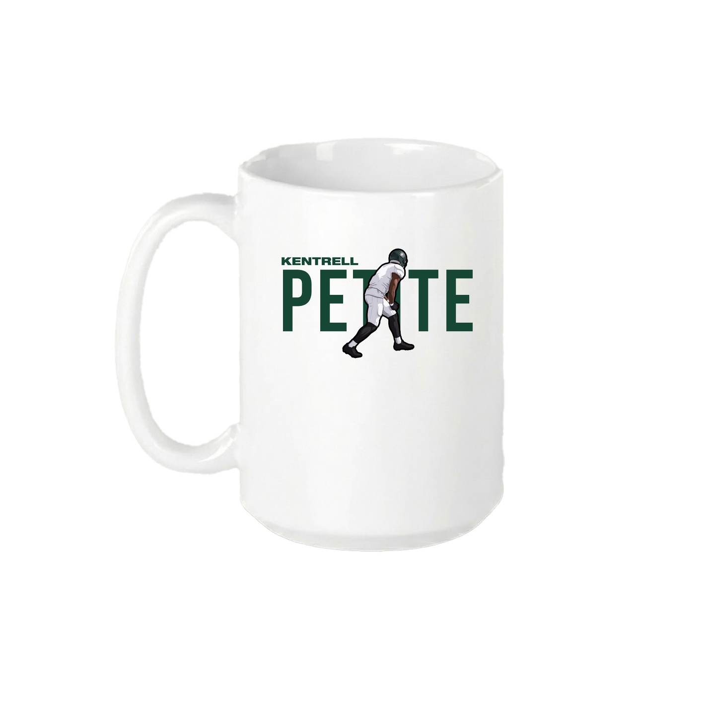 15oz Coffee Mug — Player Name in White