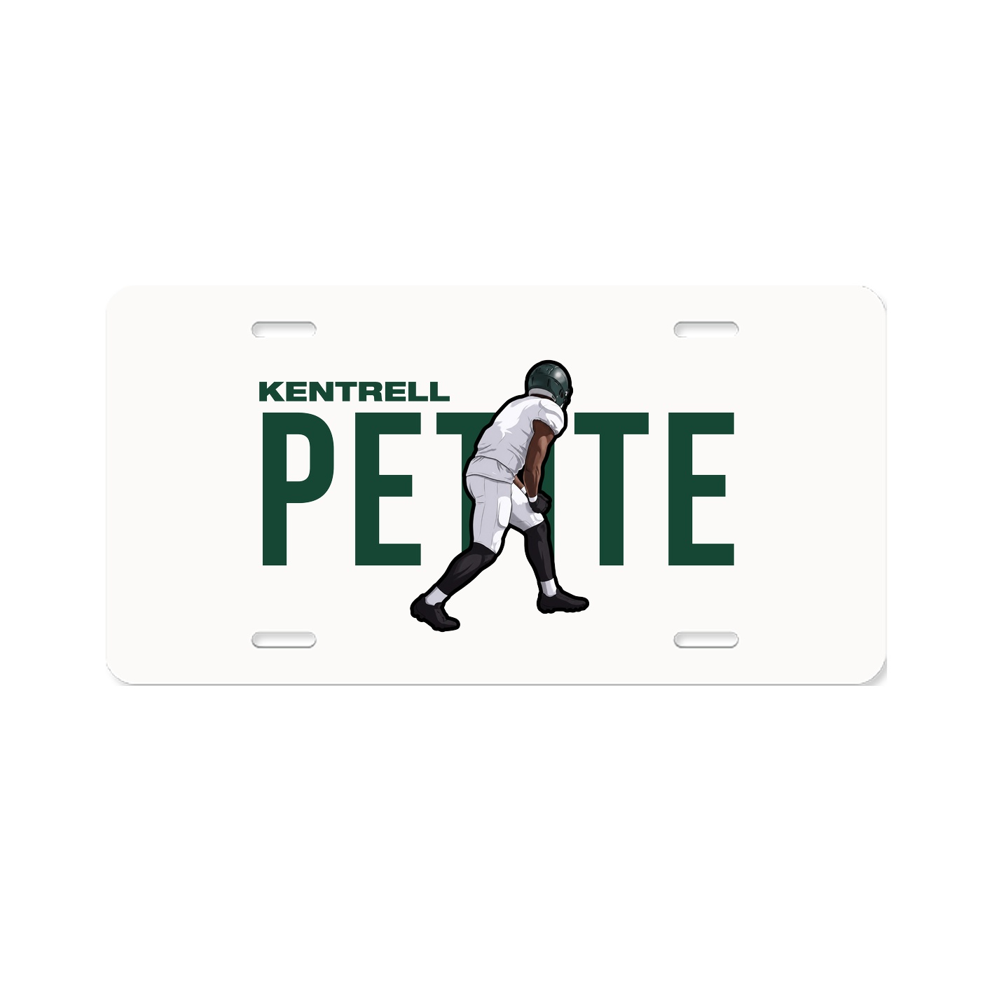 License Plate — Player Name in Classic
