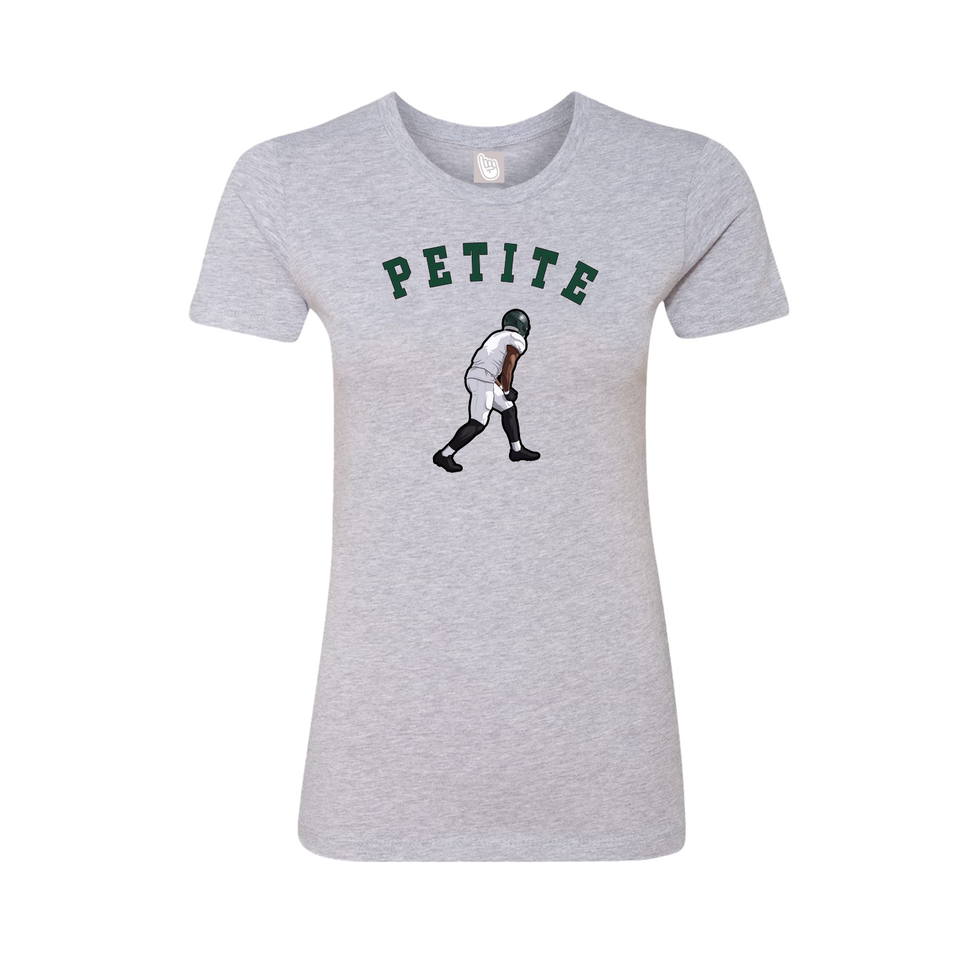 Fitted Women's Tee — Shirsey Arch in Grey