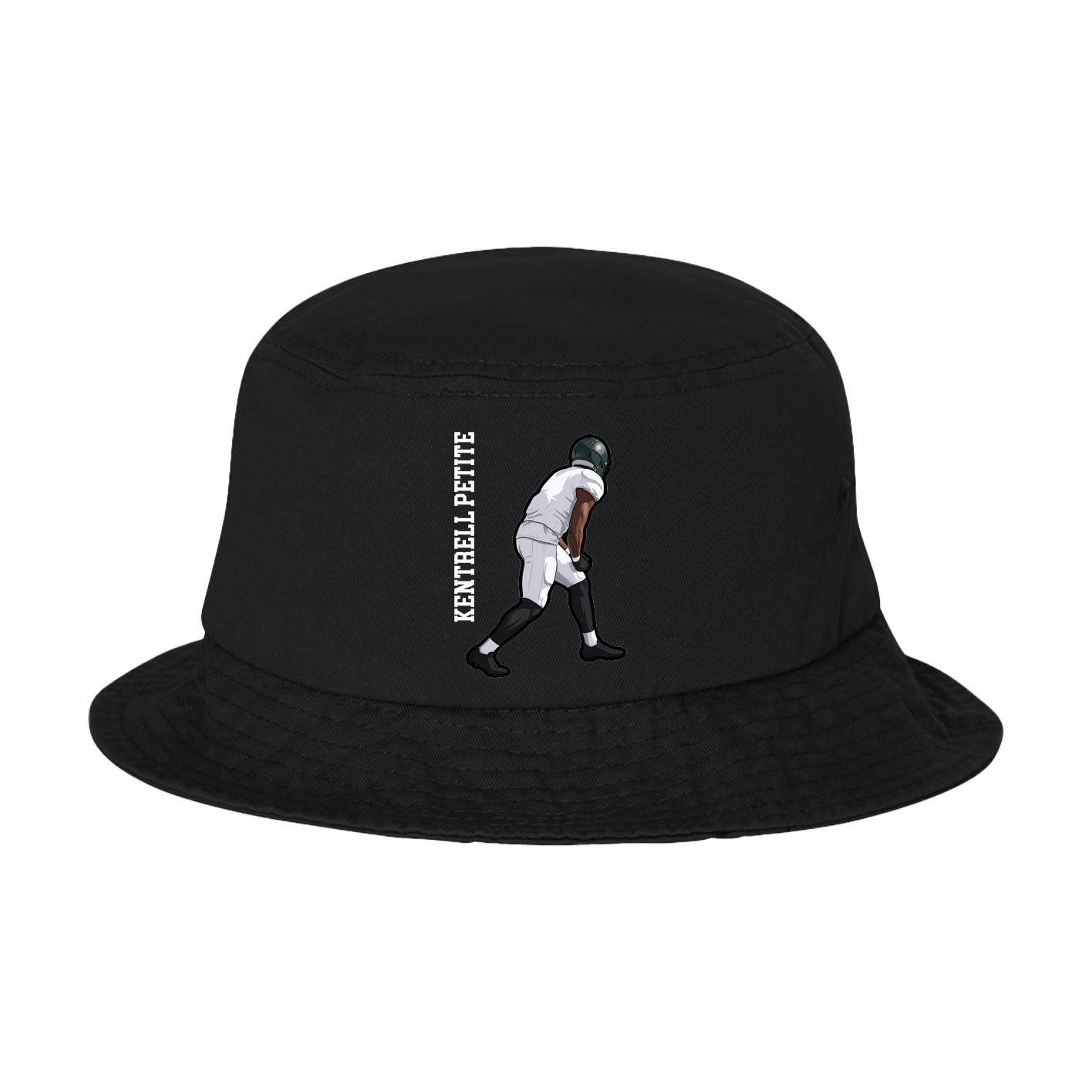 Bucket Cap — Name Vertical in Black
