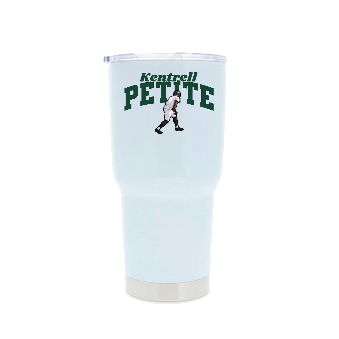 30oz Stainless Steel Tumbler — Signature Arch in White