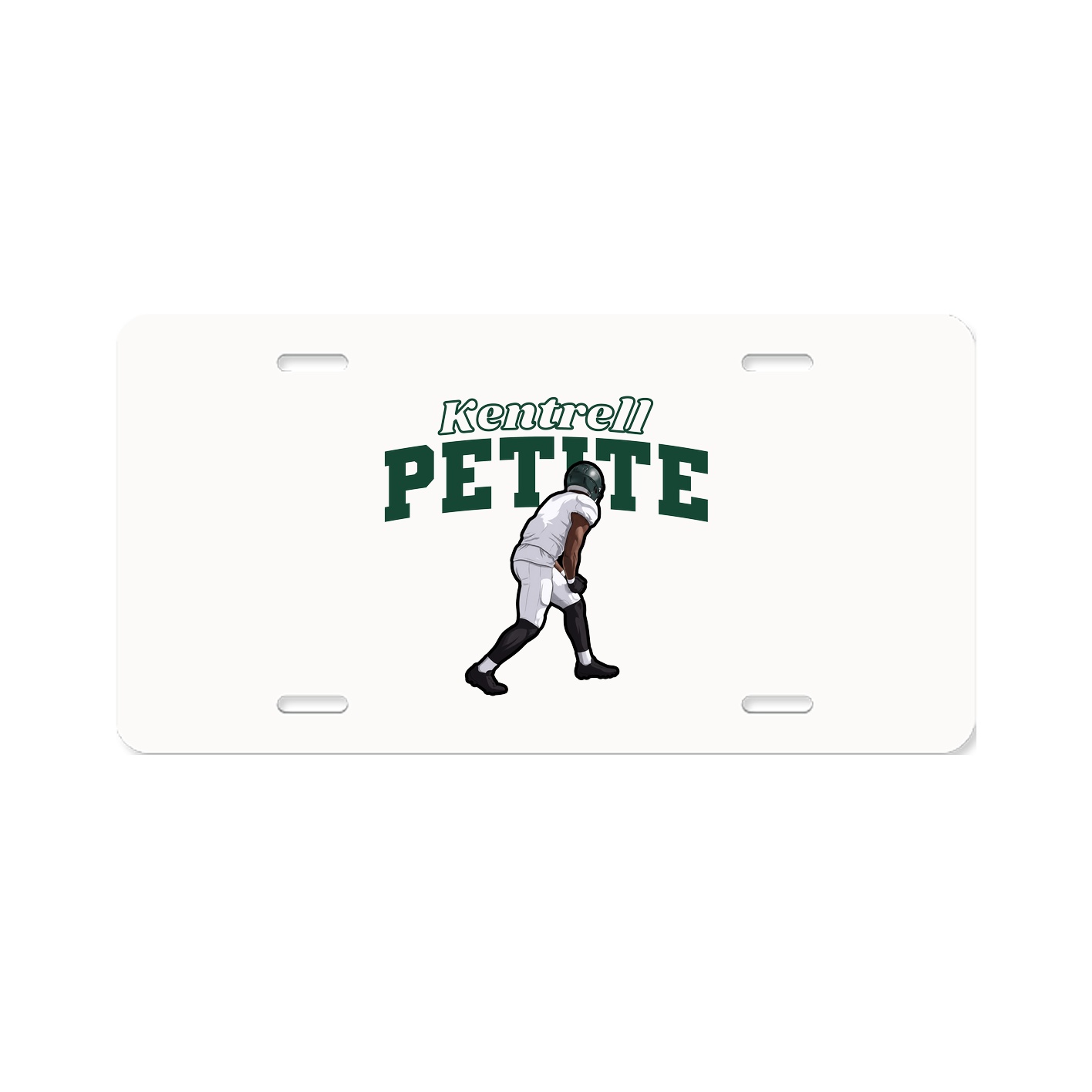 License Plate — Name Arch in Classic