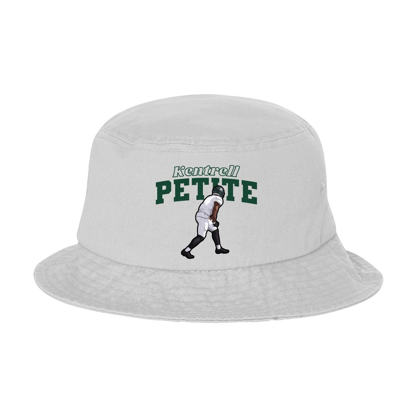 Bucket Cap — Name Arch in White