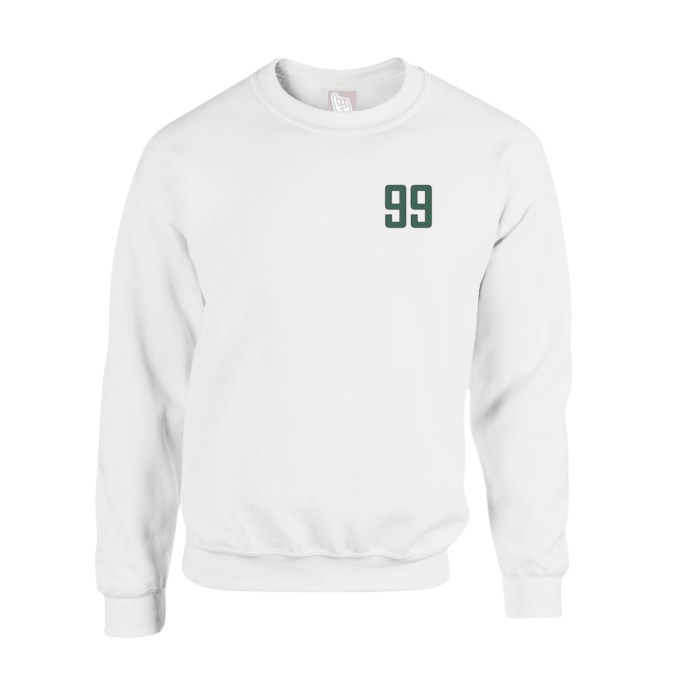 Fleece Crew — Front Shirsy in White