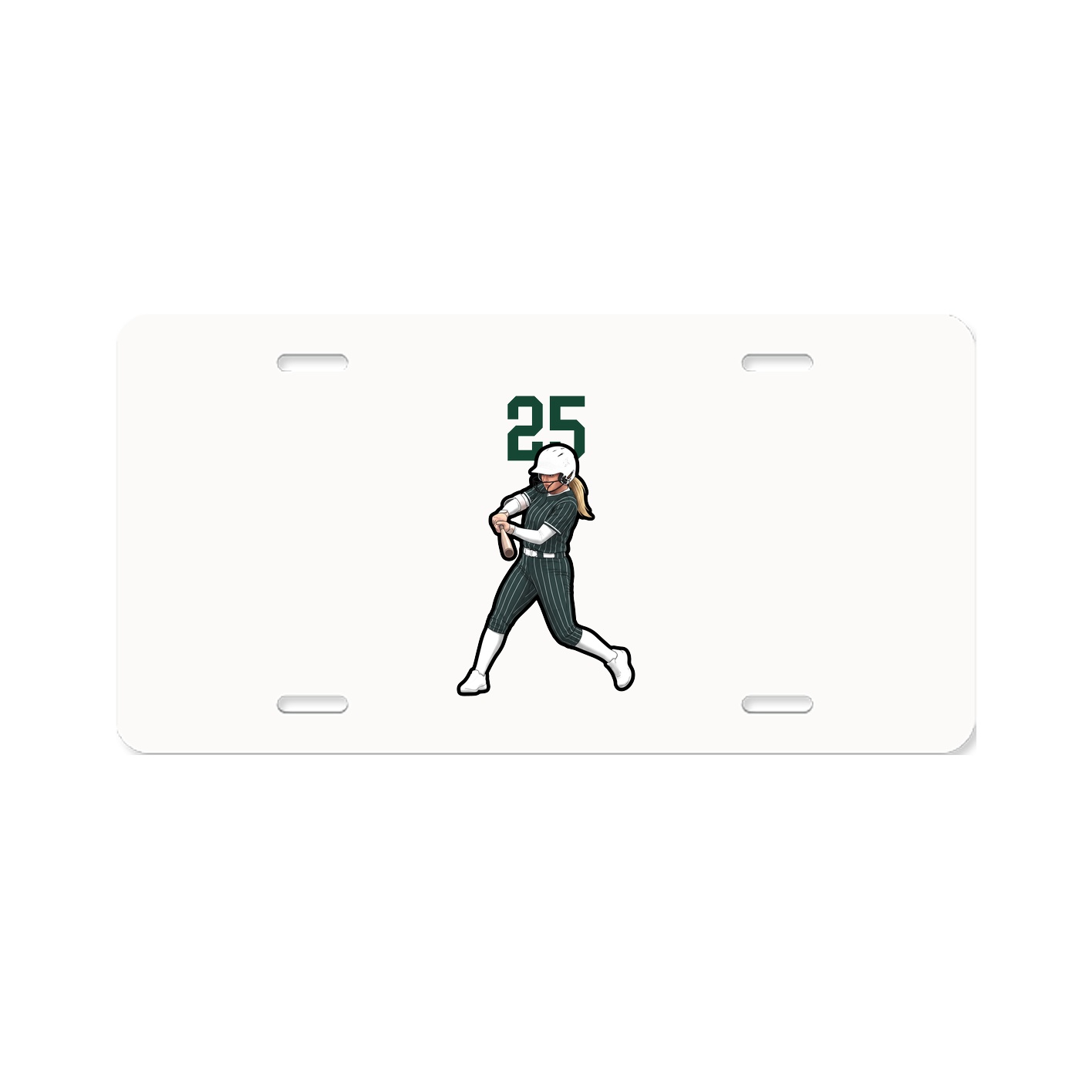 License Plate — Number Top in Classic