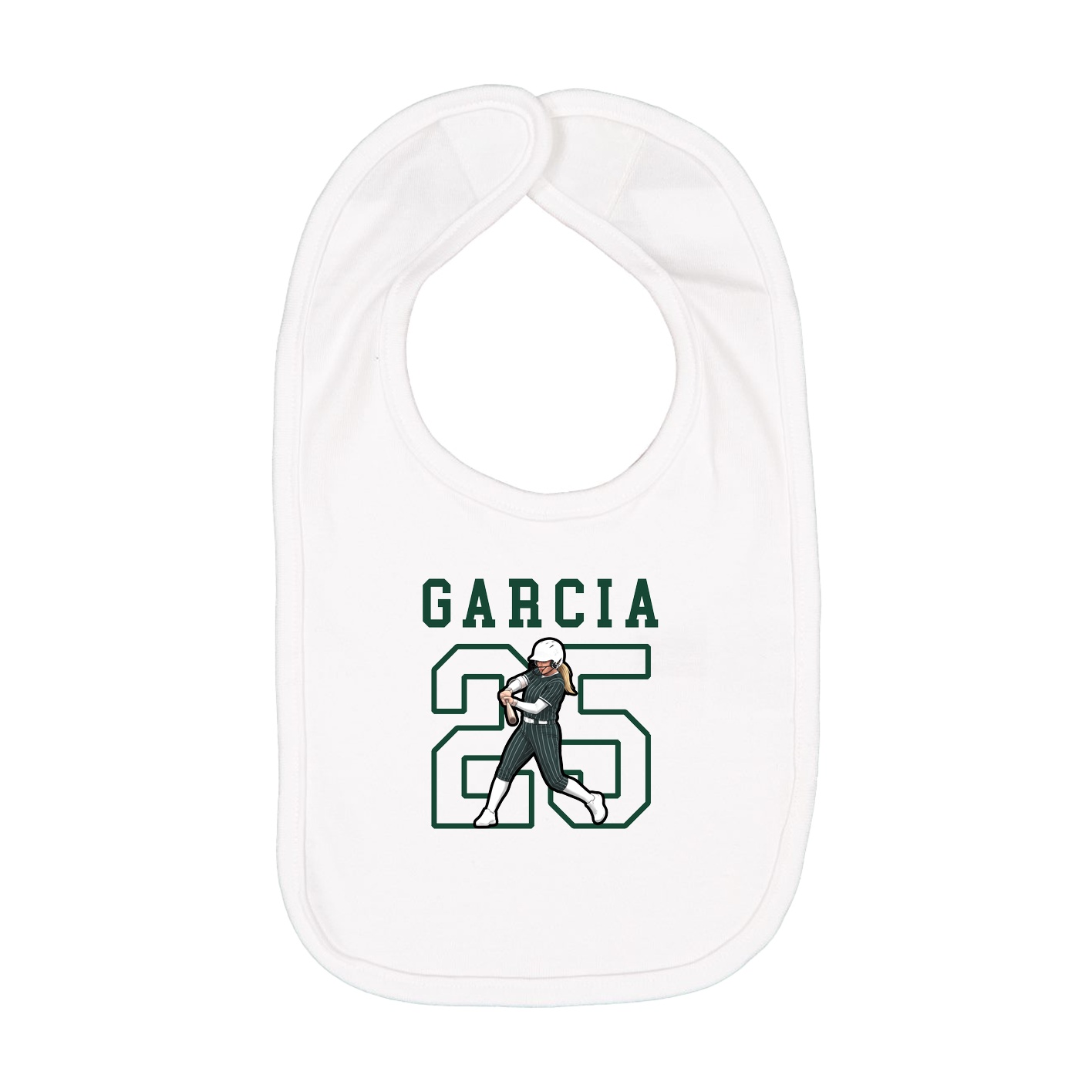 Infant Bib — Shirsey in White
