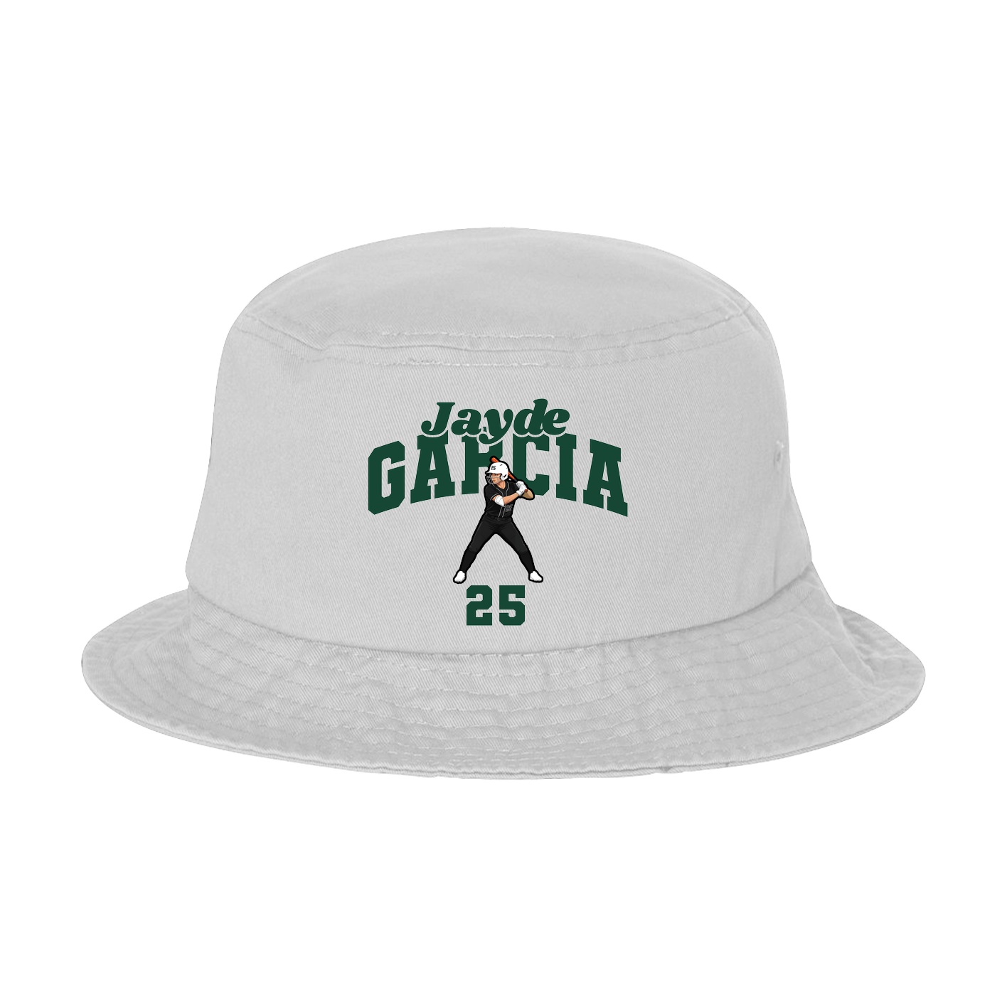Bucket Cap — Signature Arch in White