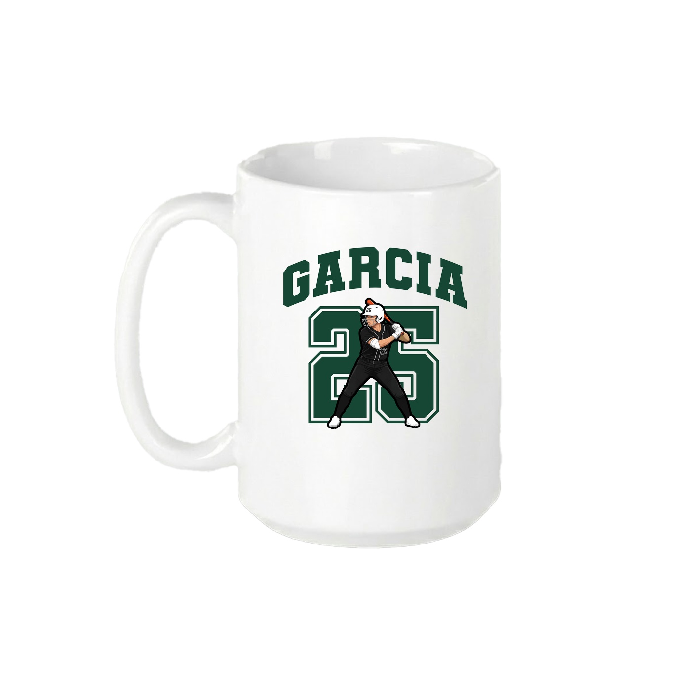 15oz Coffee Mug — Number in White