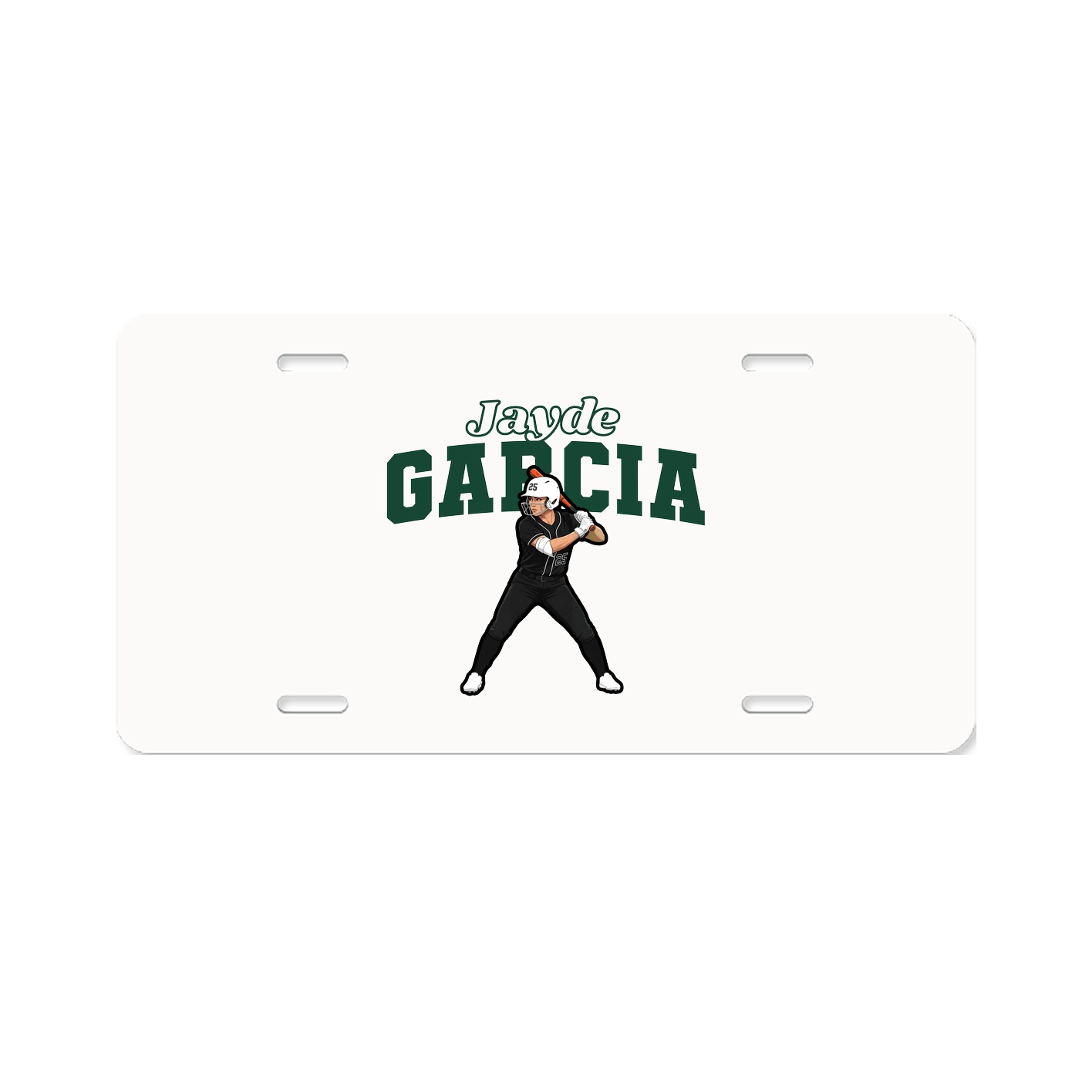 License Plate — Name Arch in Classic