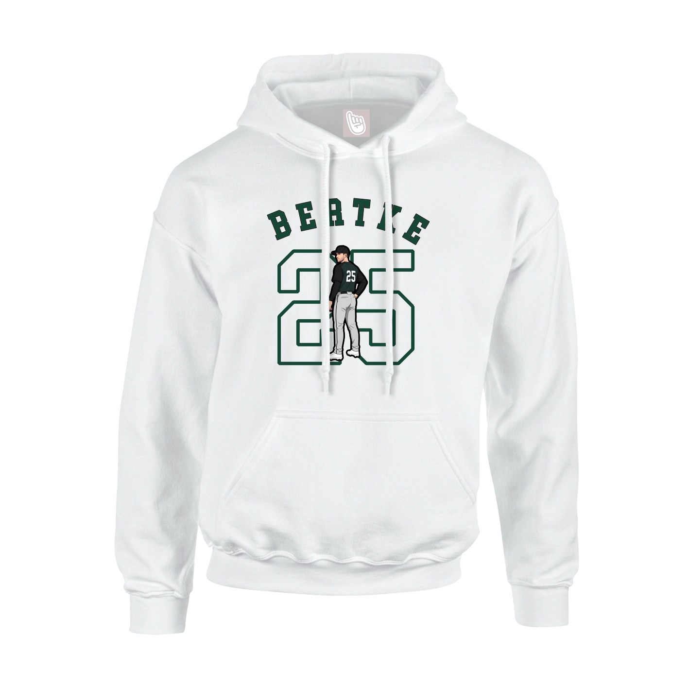 Youth Hoodie — Shirsey Arch in White