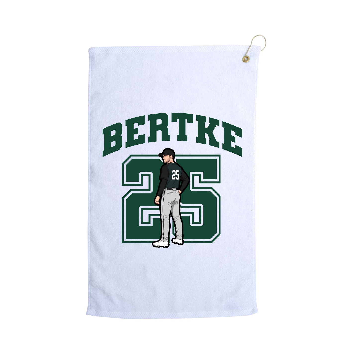 Golf Towel — Number in White