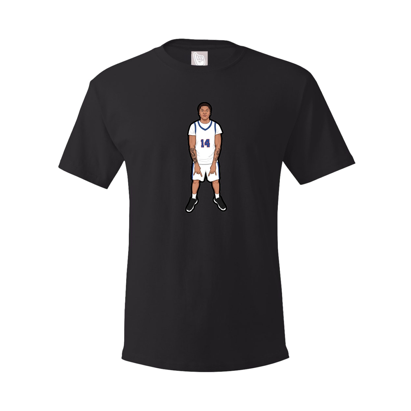 Tee — Name Vertical in Black