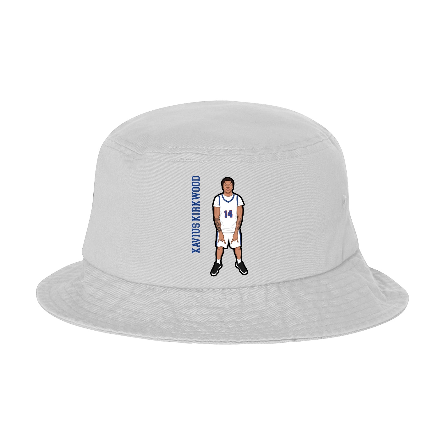 Bucket Cap — Name Vertical in White