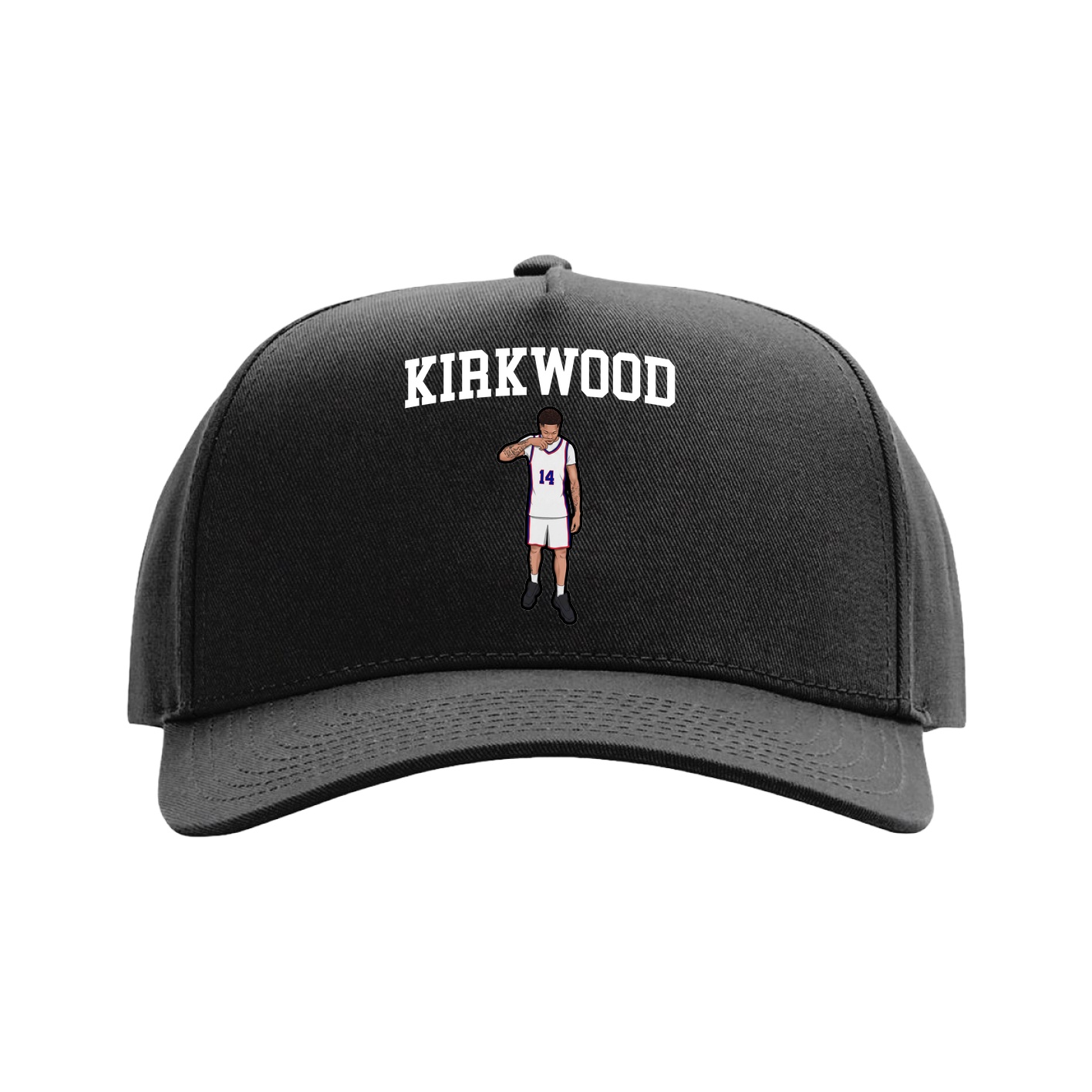 Full Fabric Five-Panel Champ Cap — Shirsey in Black