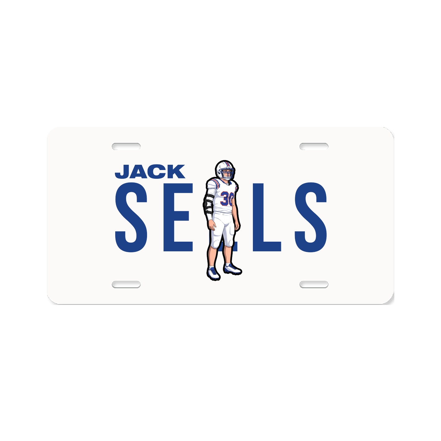 License Plate — Player Name in Classic