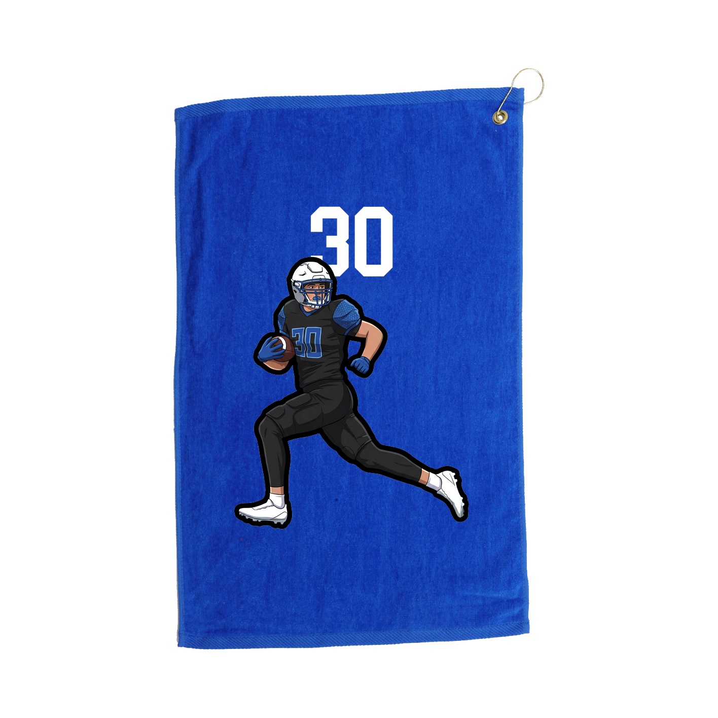 Golf Towel — Number Top in Royal