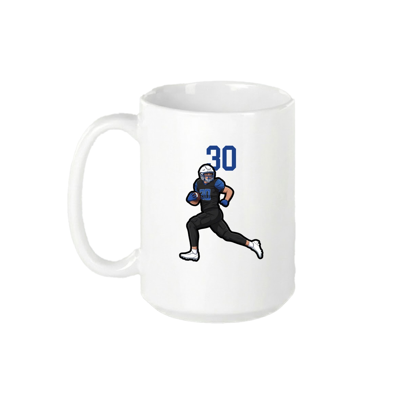 15oz Coffee Mug — Number Top in White