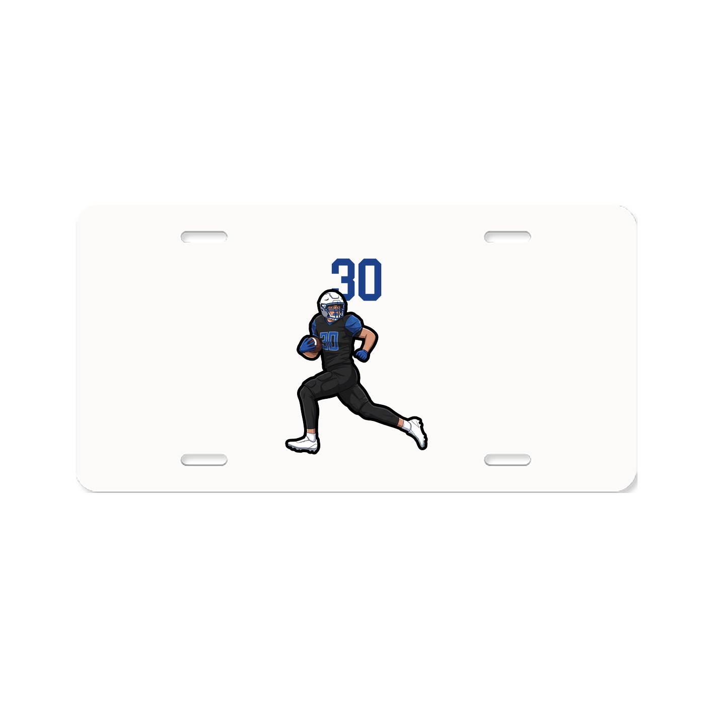 License Plate — Number Top in Classic