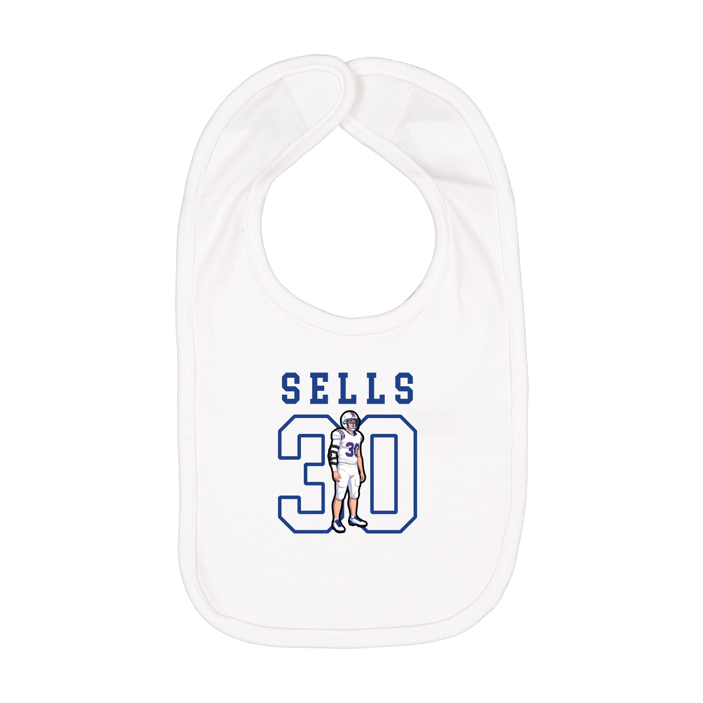 Infant Bib — Shirsey in White