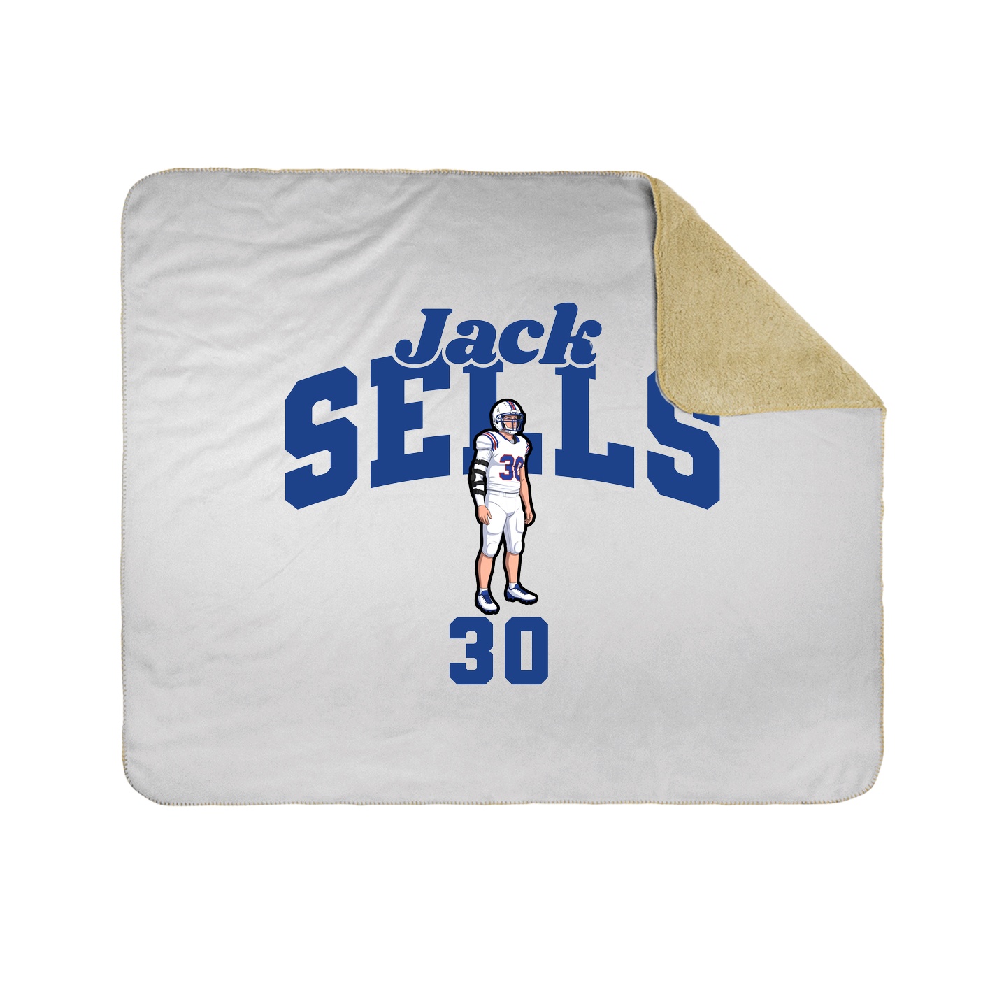 Throw Blanket — Signature Arch in White