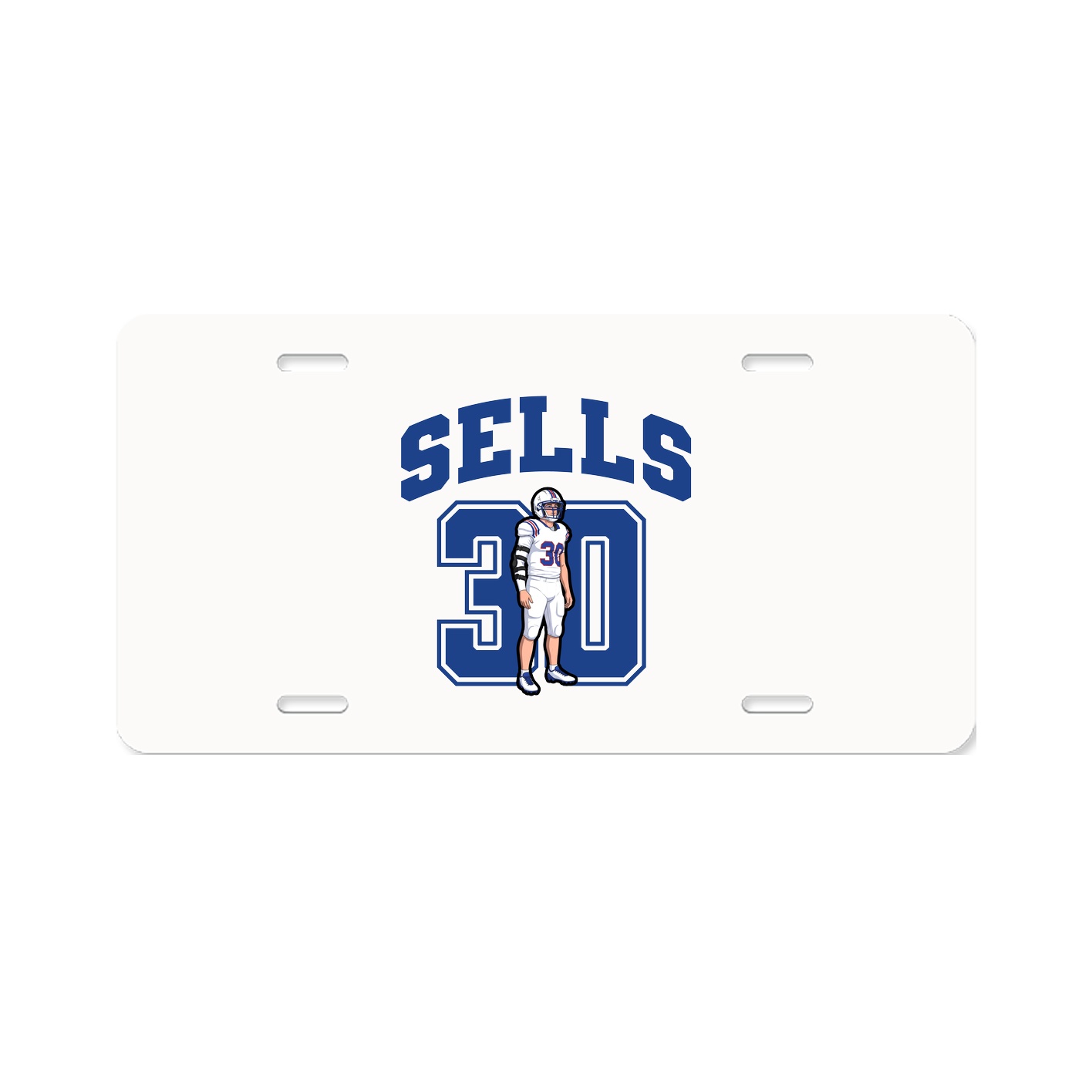 License Plate — Number in Classic