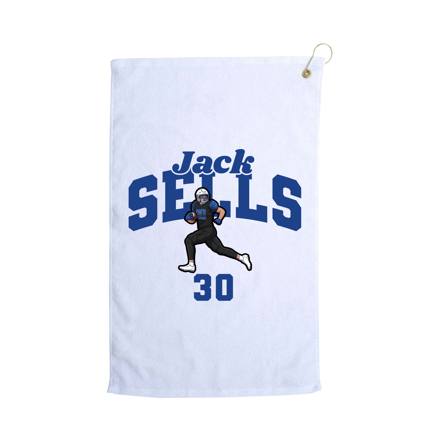 Golf Towel — Signature Arch in White