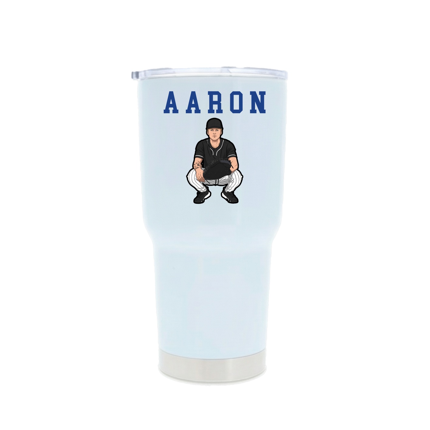 30oz Stainless Steel Tumbler — Shirsey in White