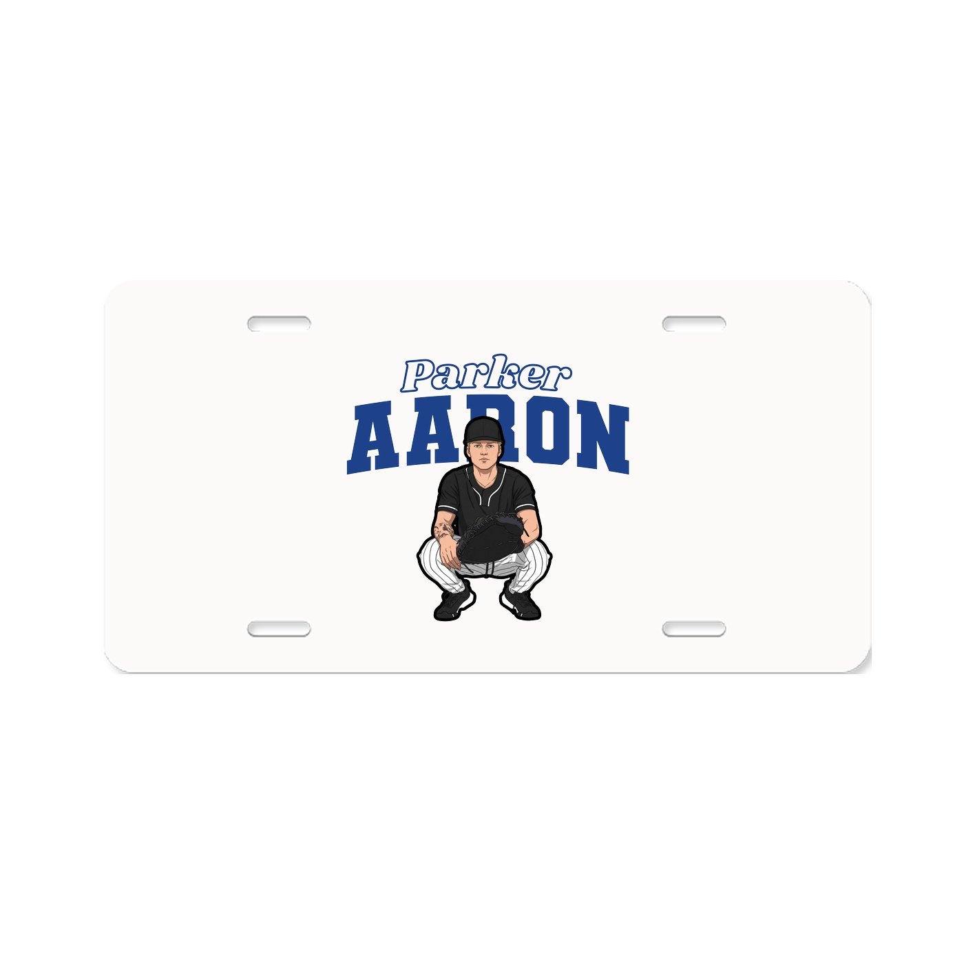 License Plate — Name Arch in Classic