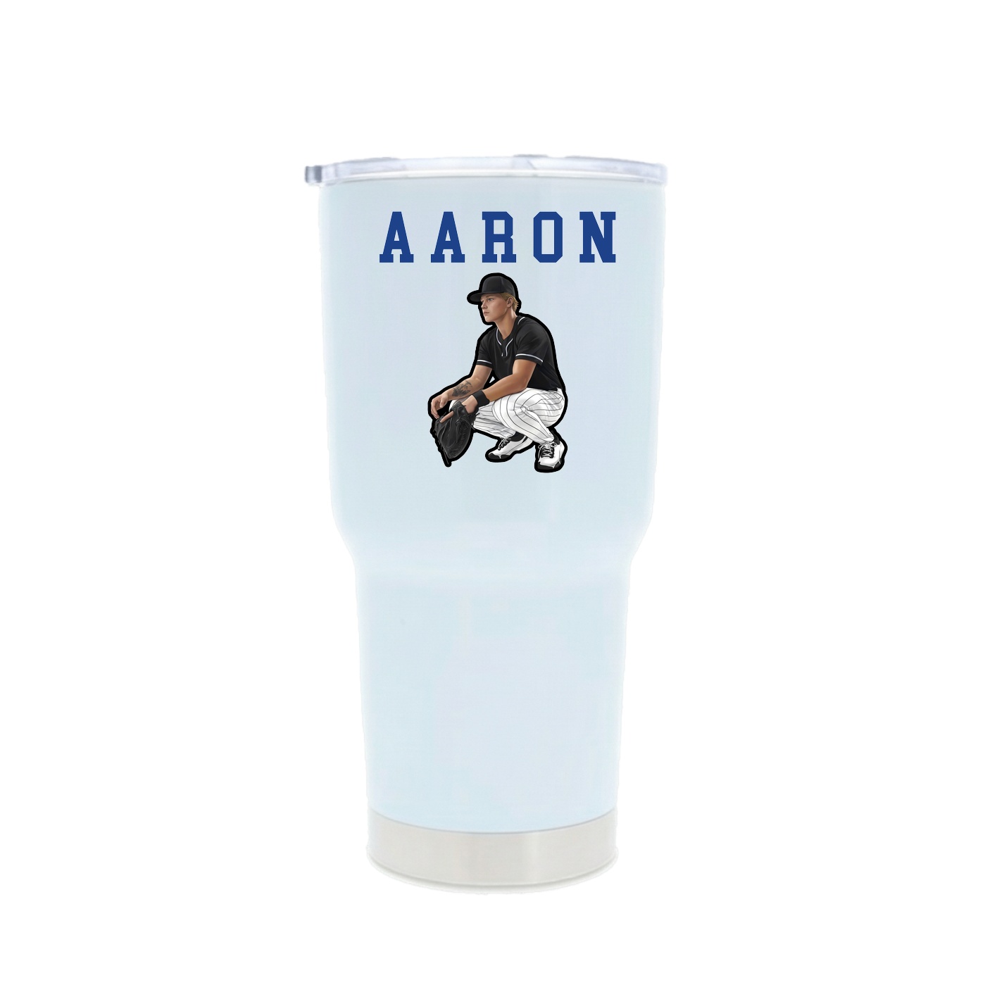 30oz Stainless Steel Tumbler — Shirsey in White