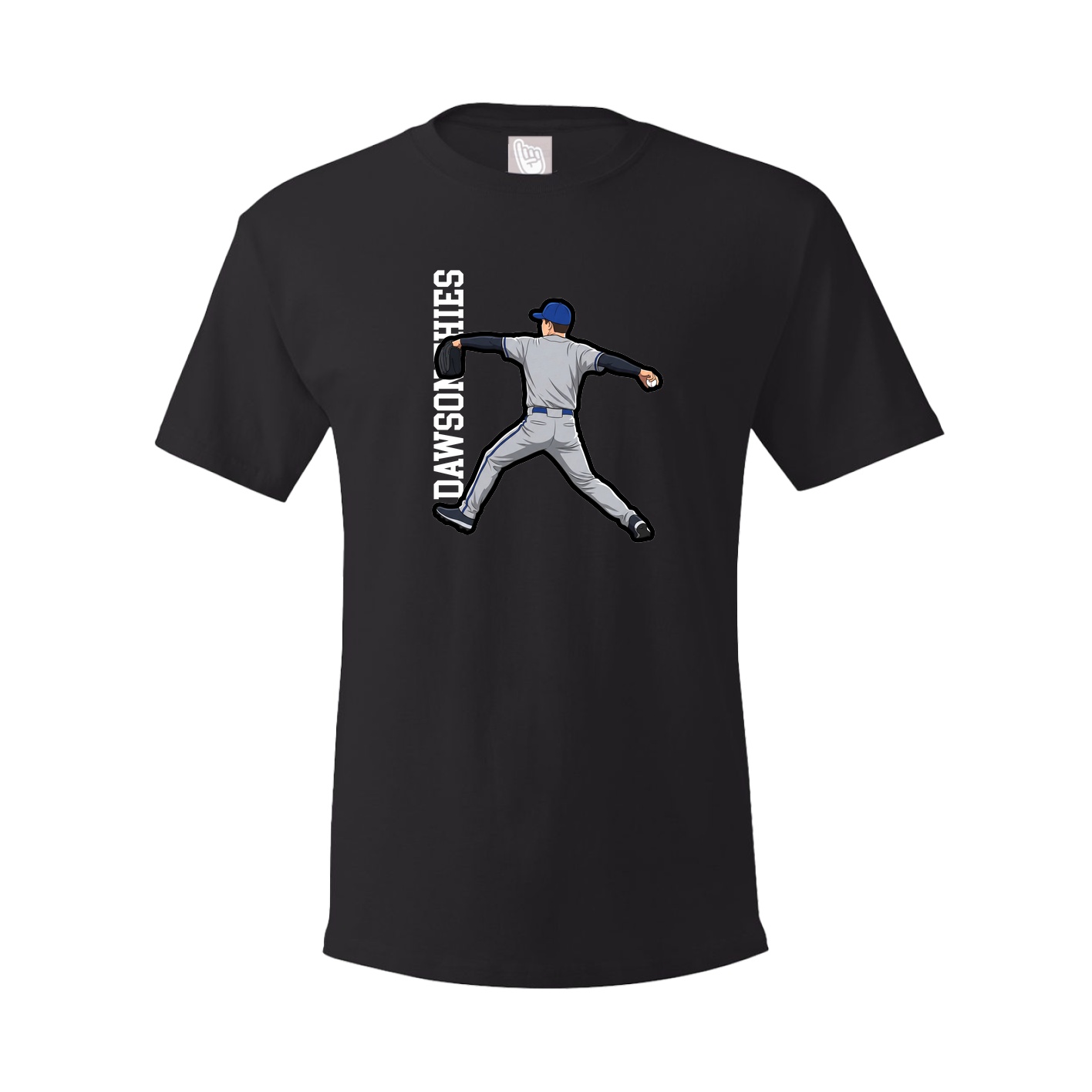 Tee — Name Vertical in Black
