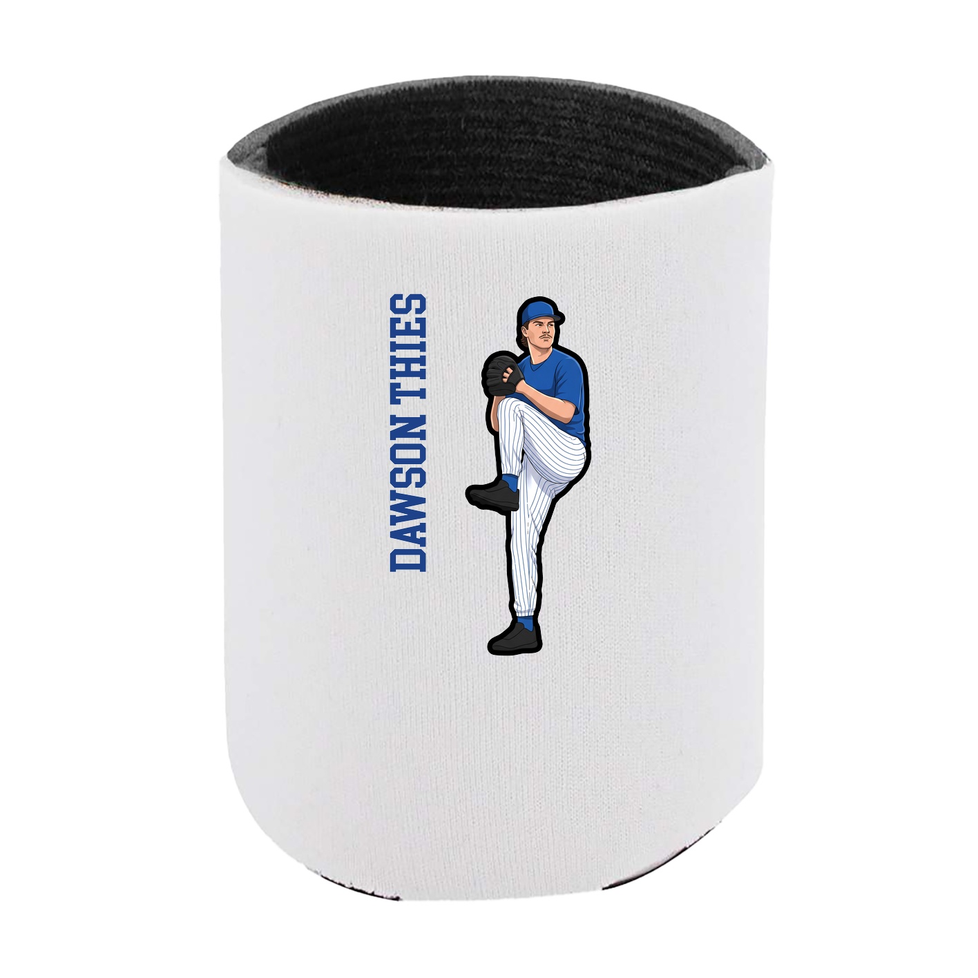 Can Holder — Name Vertical in White