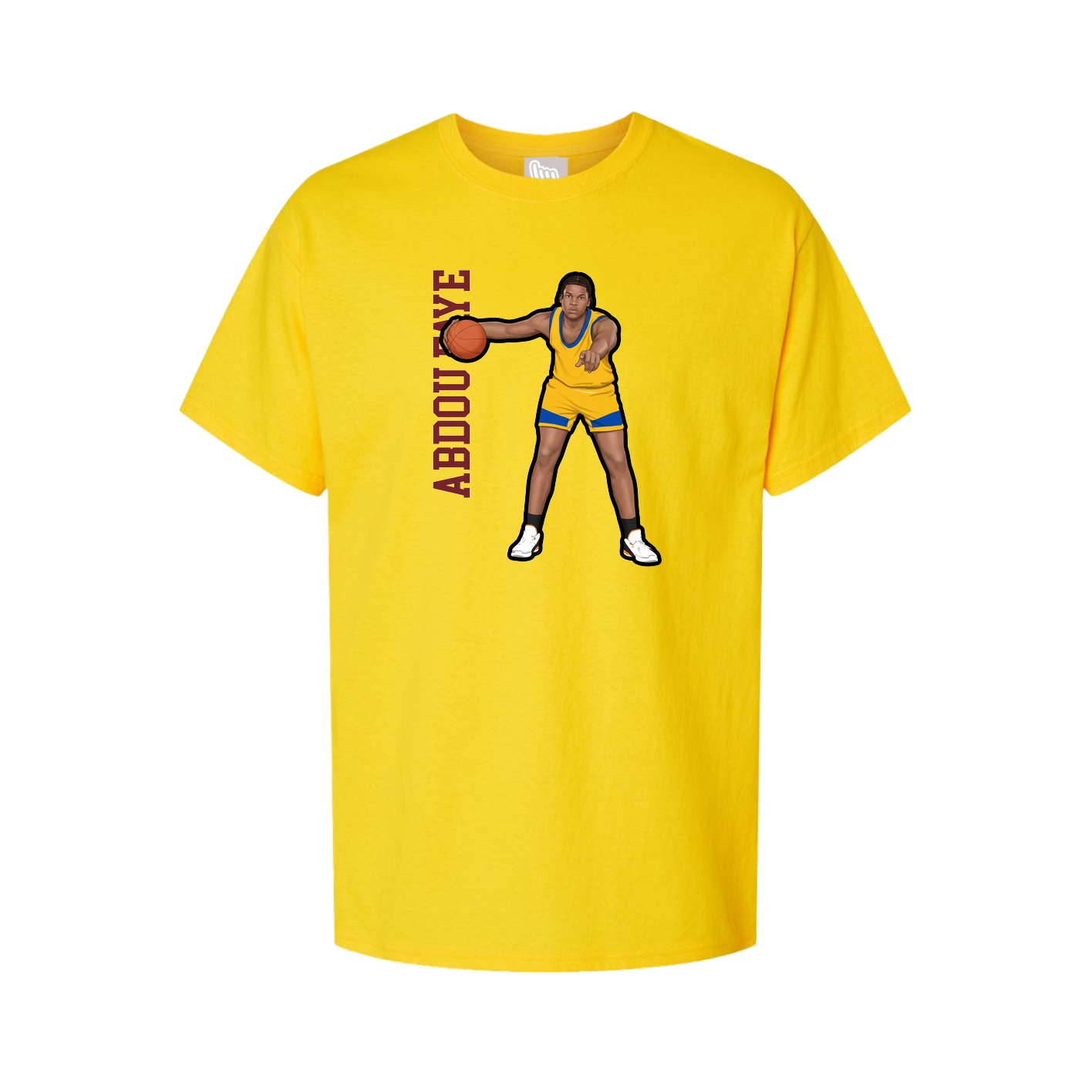 Tee — Name Vertical in Gold