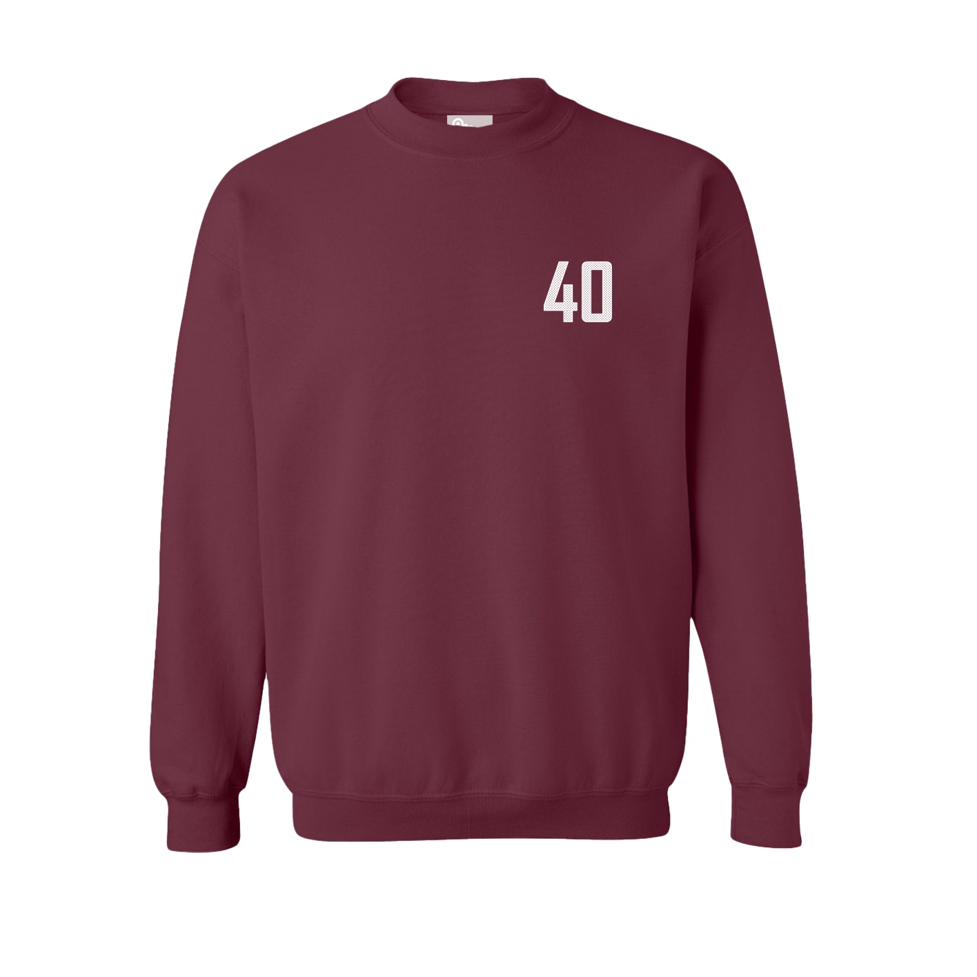 Fleece Crew — Front Shirsy in Maroon